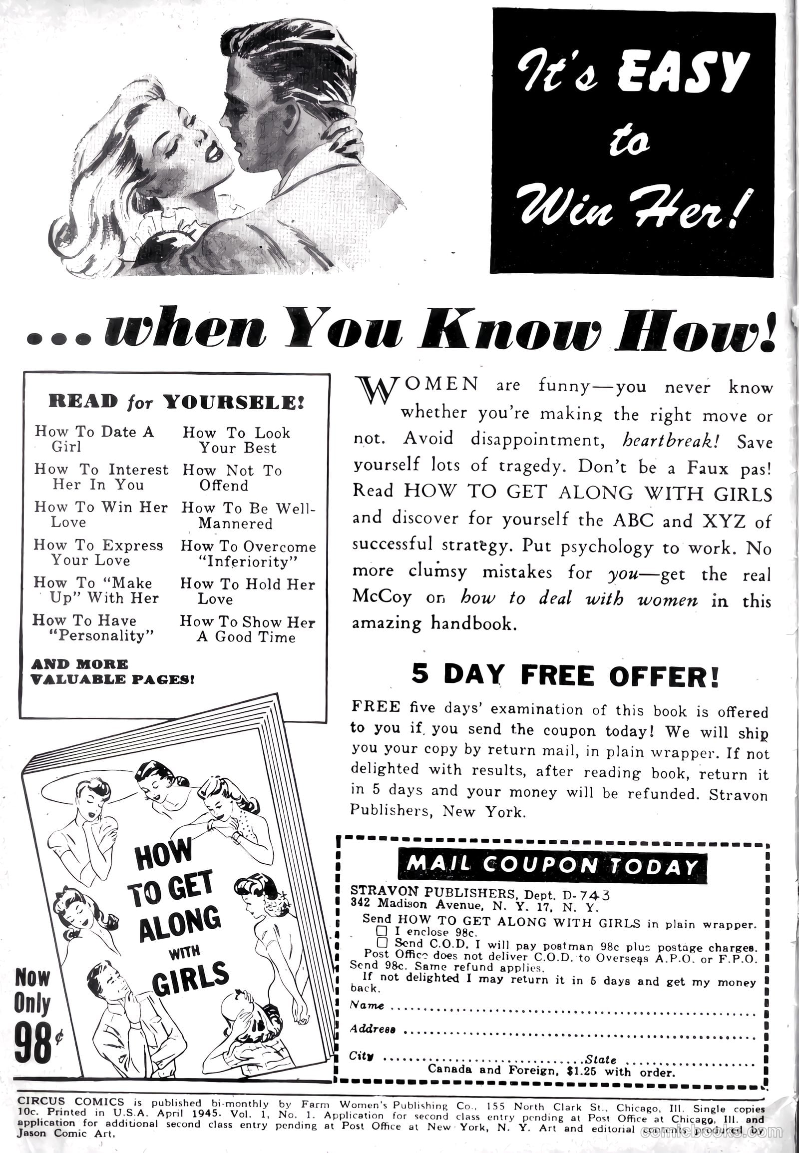 Circus Comics #1 (1948) — page 2 of 36
