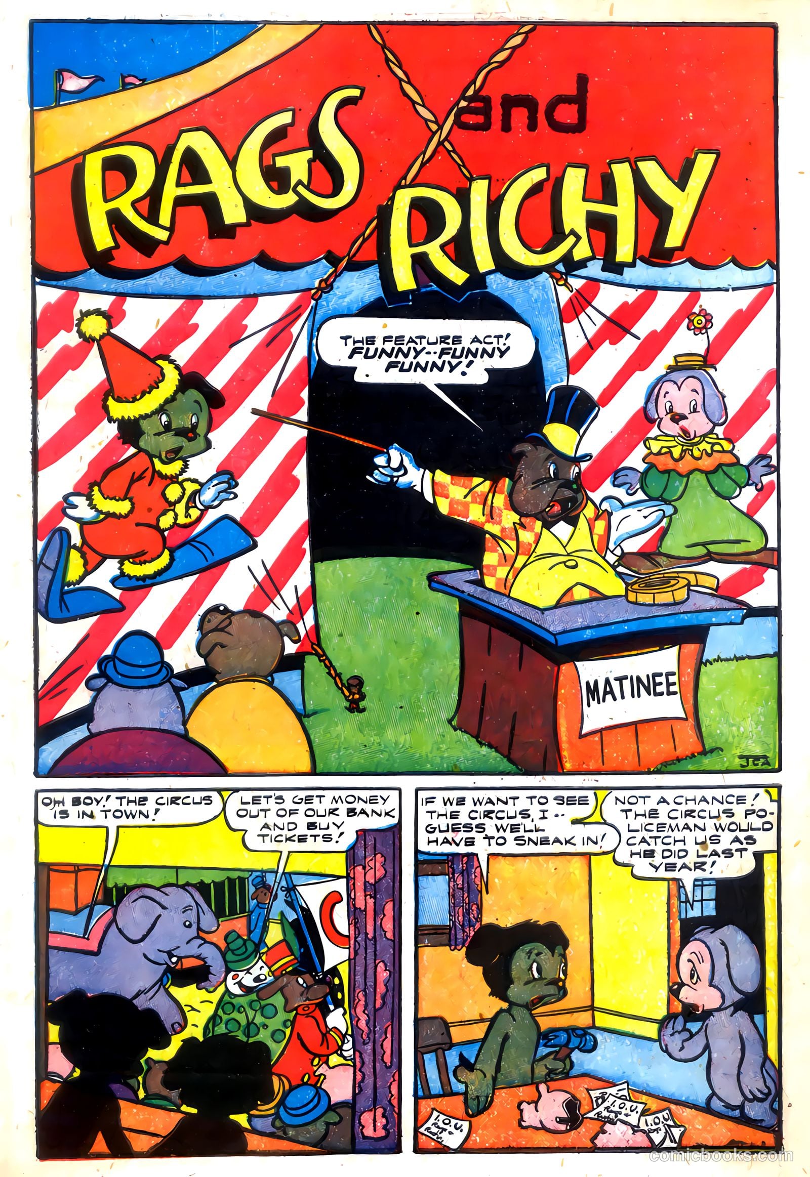 Circus Comics #1 (1948) — page 3 of 36