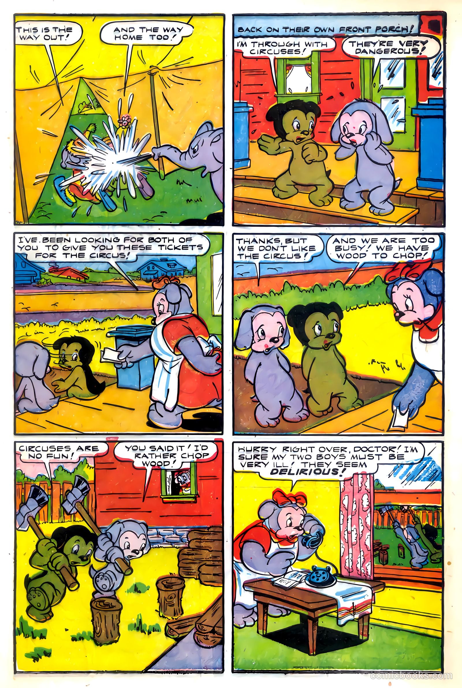 Circus Comics #1 (1948) — page 9 of 36