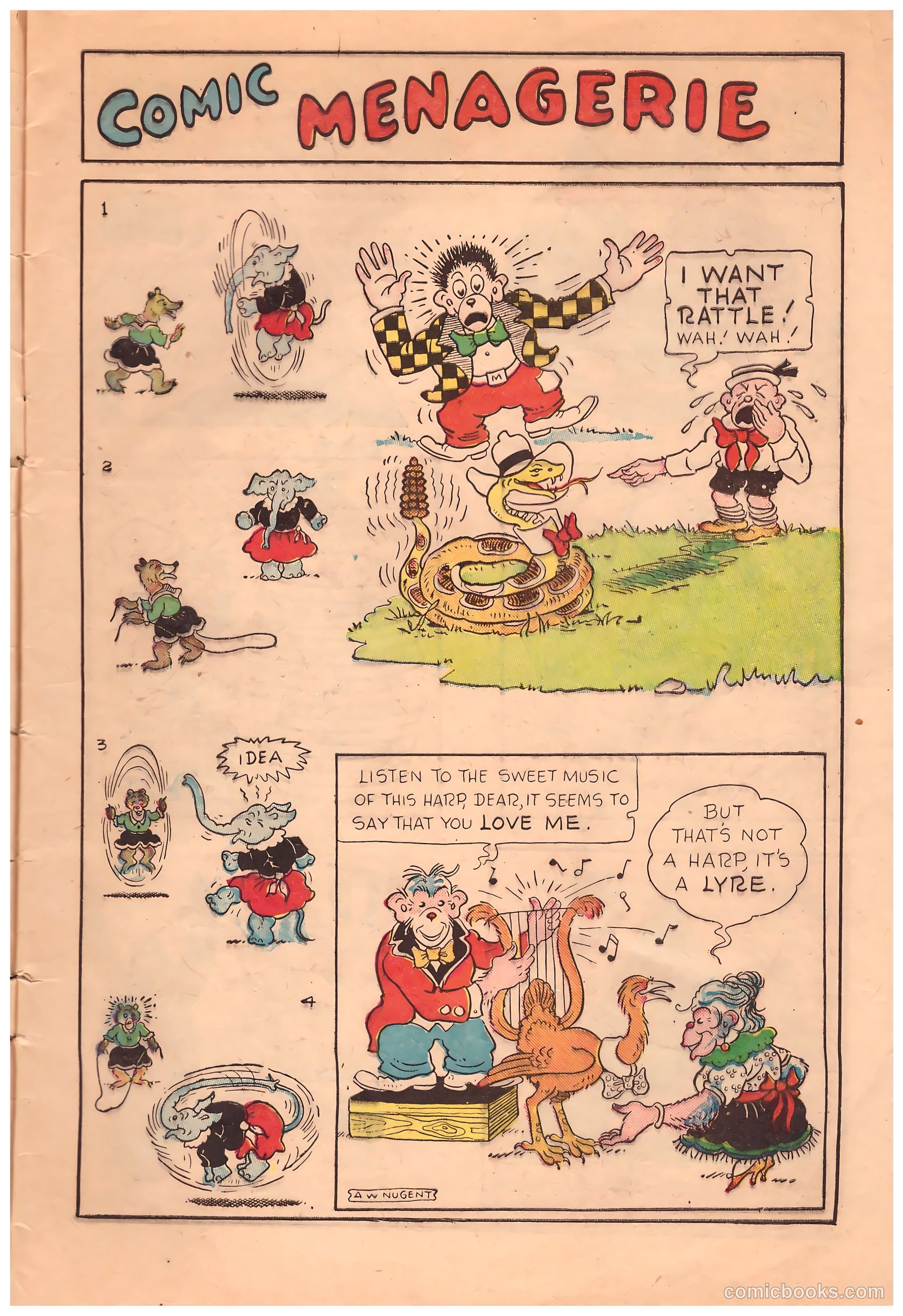 Circus of Fun Comics #1 (1945) — page 5 of 36