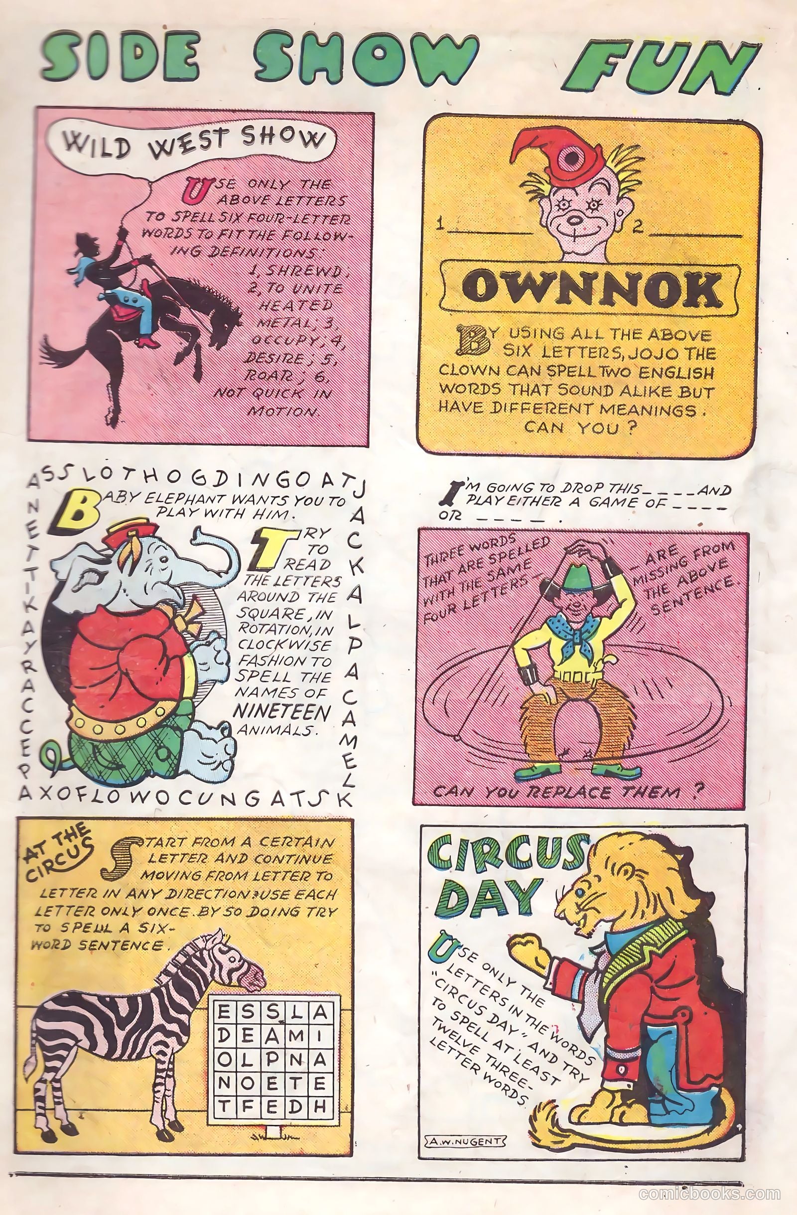 Circus of Fun Comics #1 (1945) — page 7 of 36