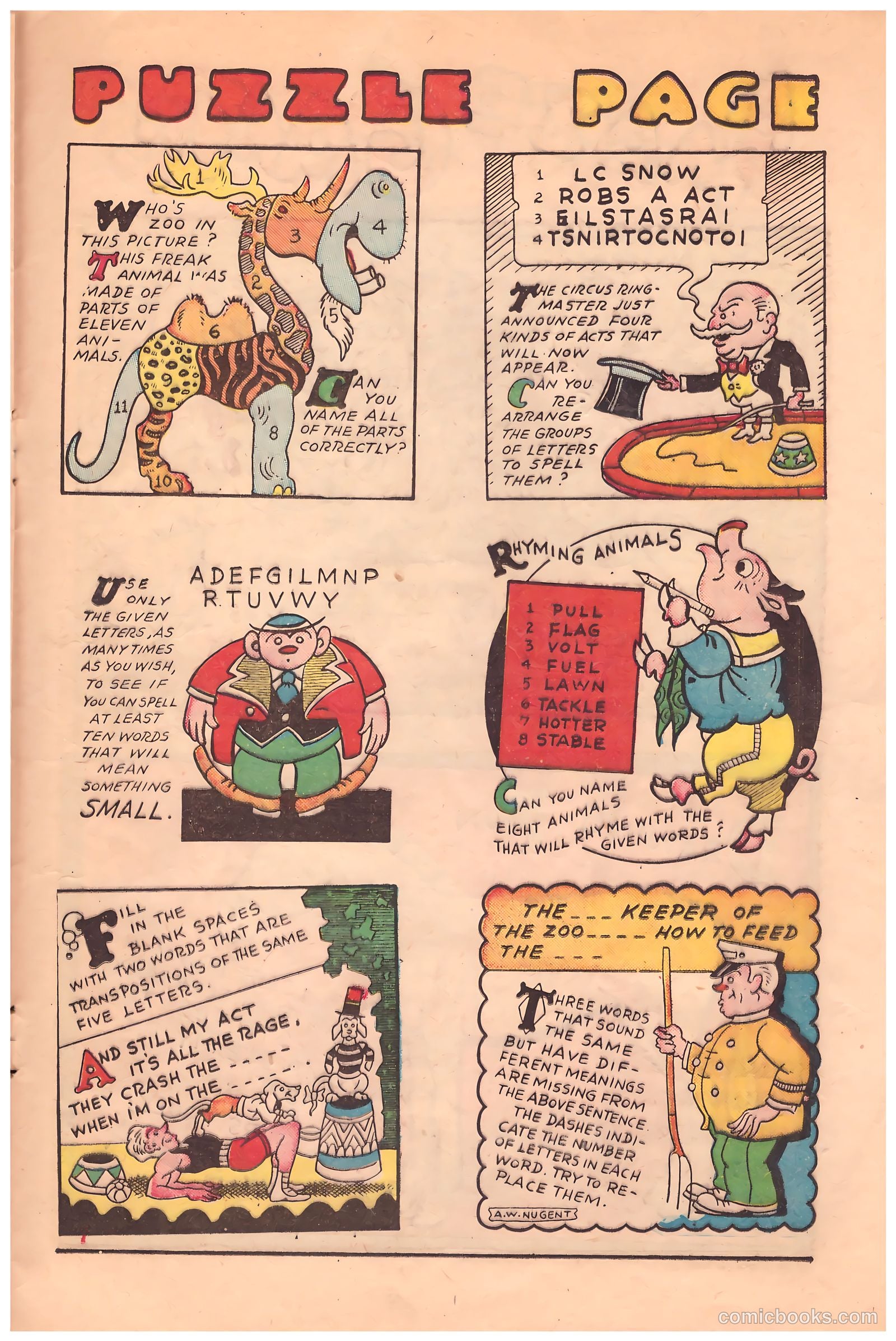 Circus of Fun Comics #1 (1945) — page 21 of 36