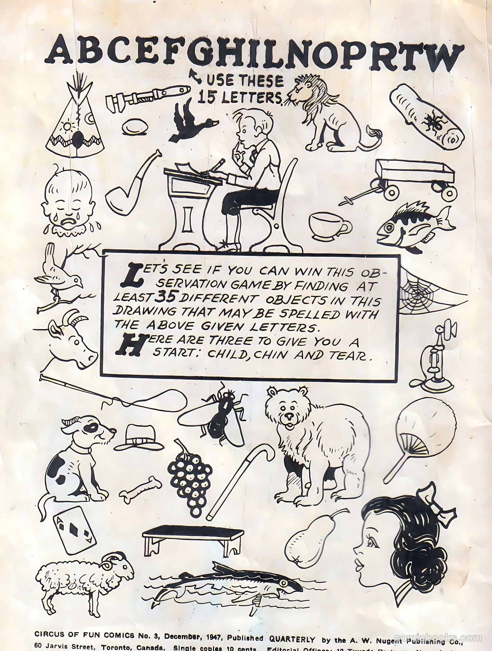 Circus of Fun Comics #3 (1947) — page 2 of 36