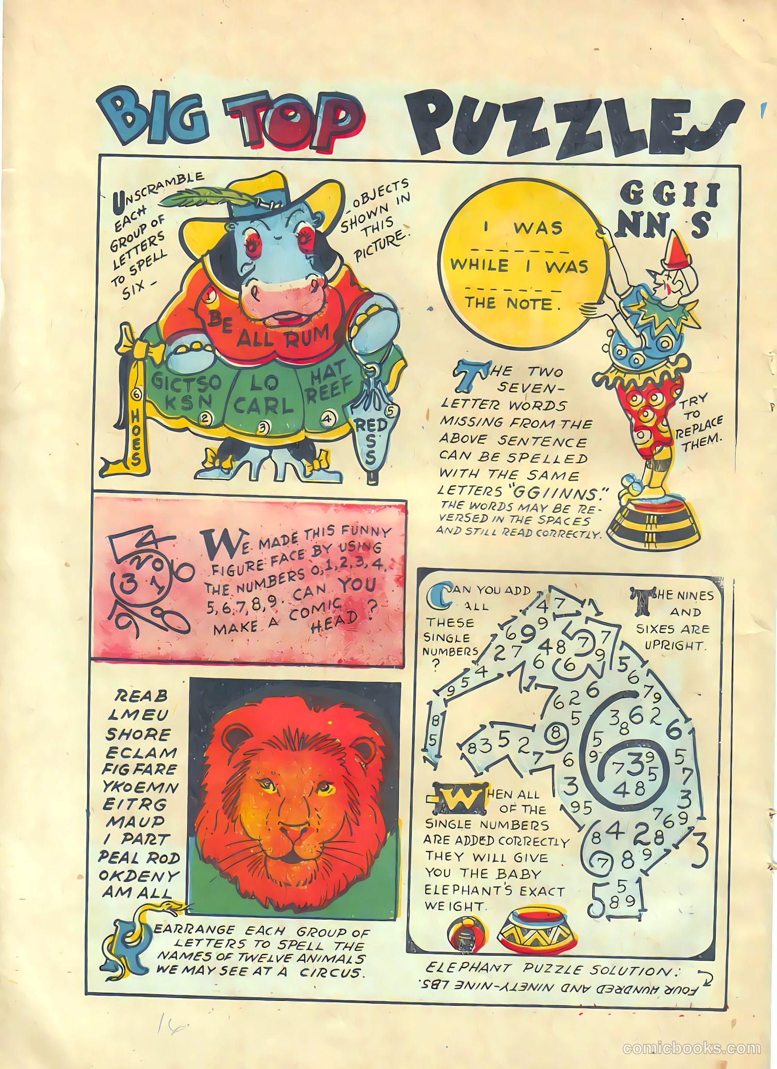 Circus of Fun Comics #3 (1947) — page 16 of 36
