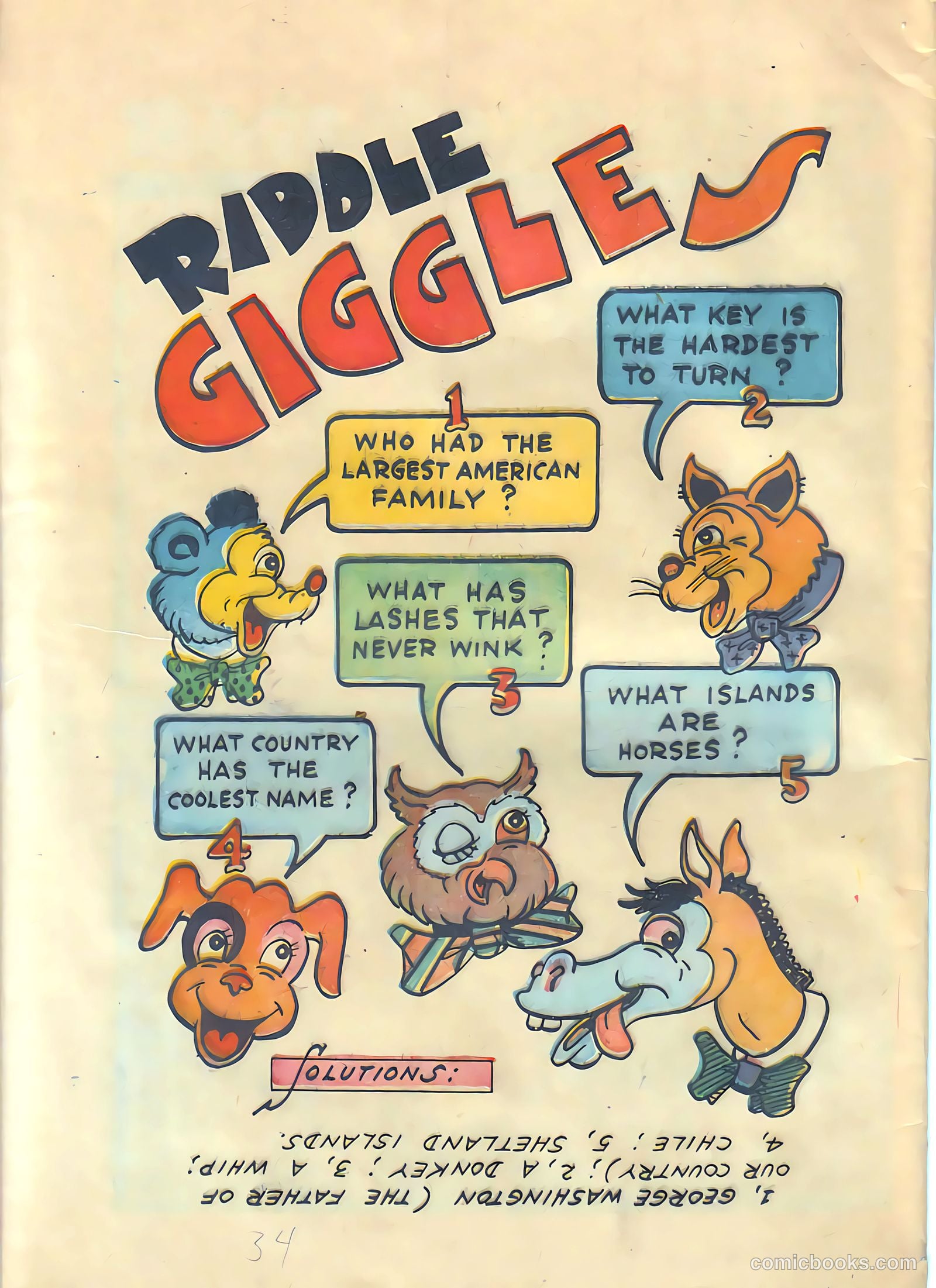 Circus of Fun Comics #3 (1947) — page 34 of 36