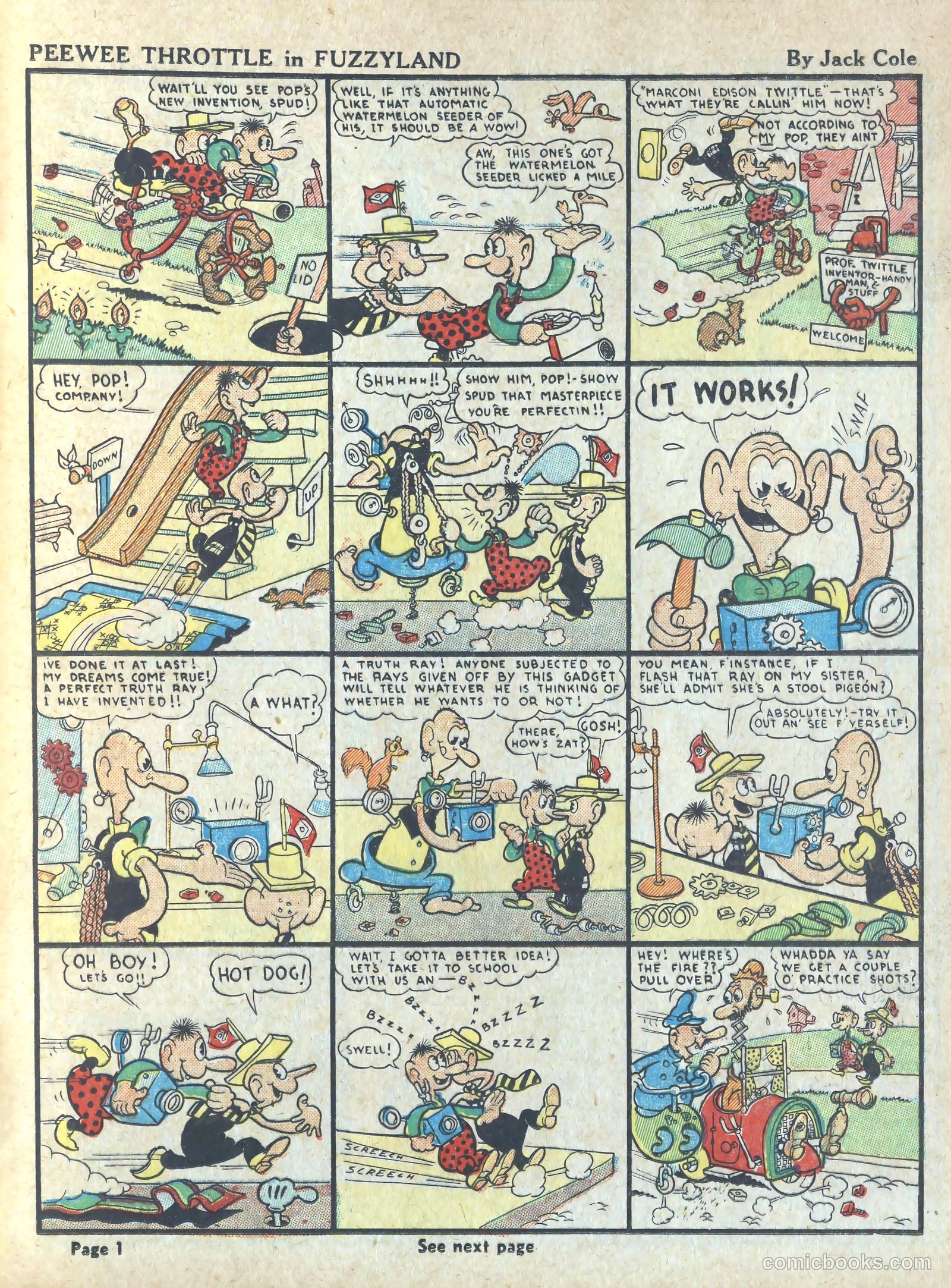 Circus the Comic Riot #1 (1938) — page 3 of 68