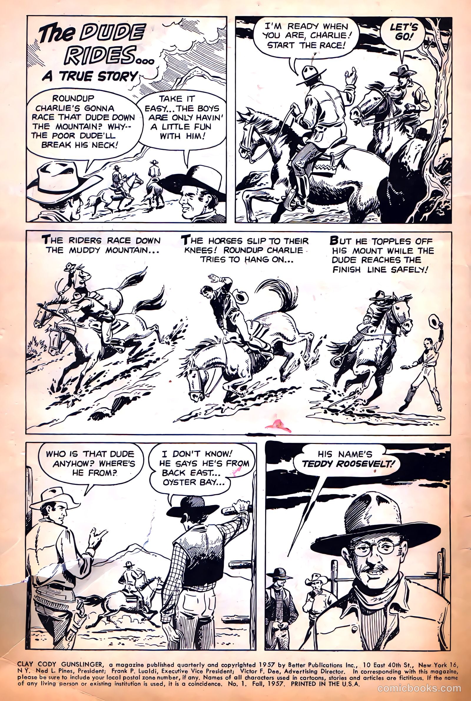 Clay Cody, Gunslinger #1 (1957) — page 2 of 36