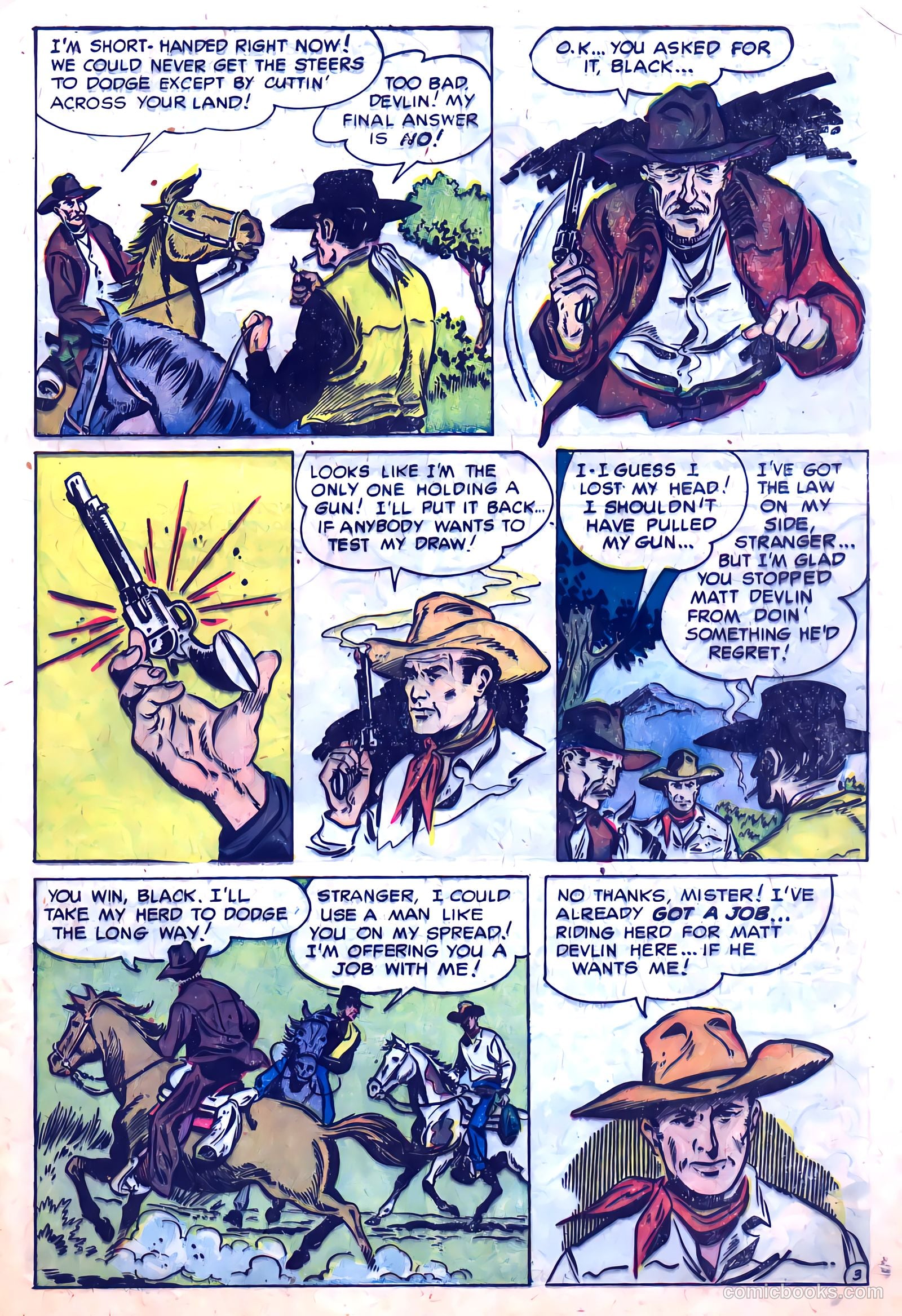 Clay Cody, Gunslinger #1 (1957) — page 5 of 36