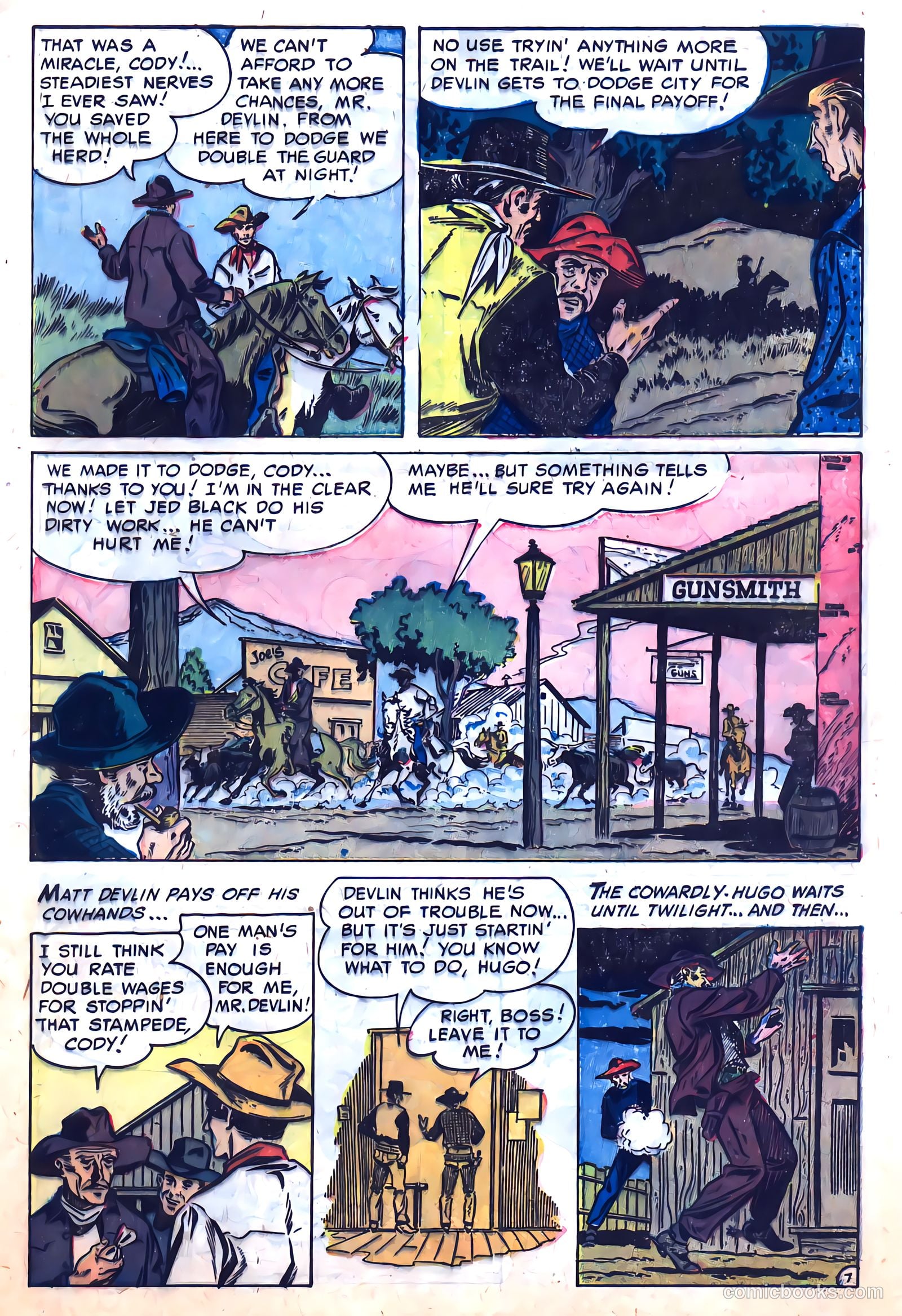 Clay Cody, Gunslinger #1 (1957) — page 9 of 36