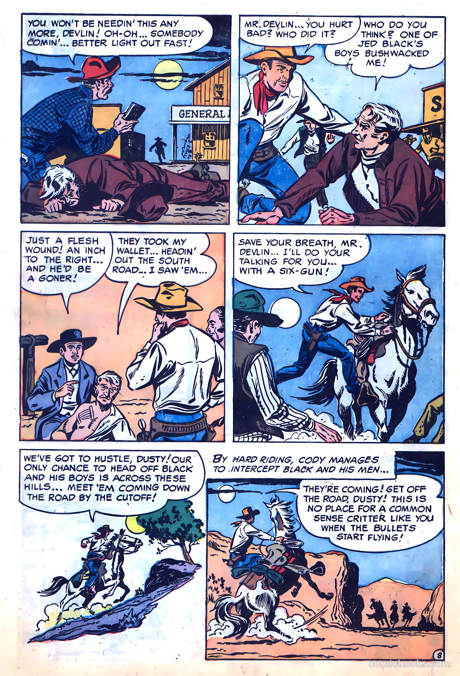 Clay Cody, Gunslinger #1 (1957) — page 10 of 36