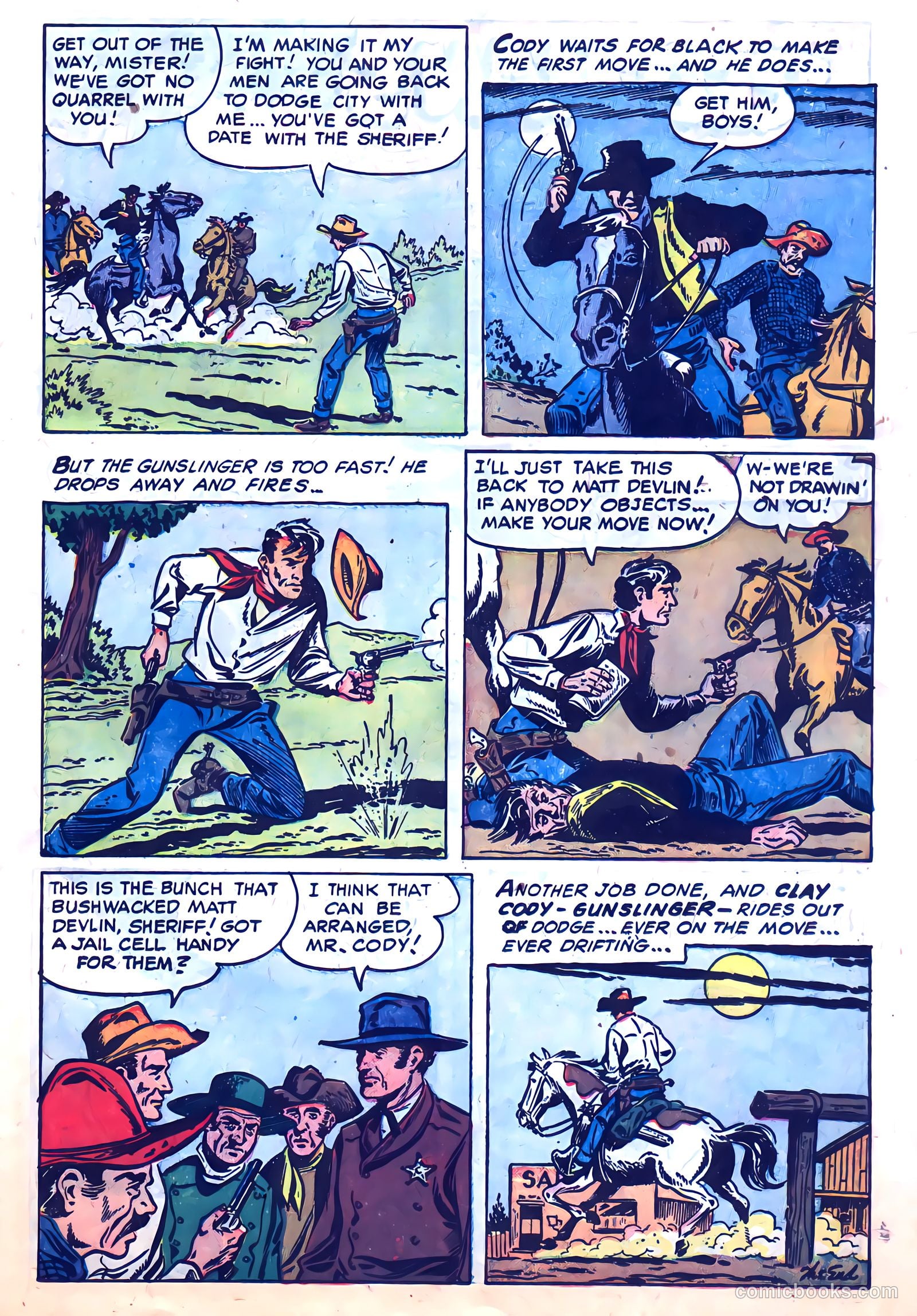 Clay Cody, Gunslinger #1 (1957) — page 11 of 36