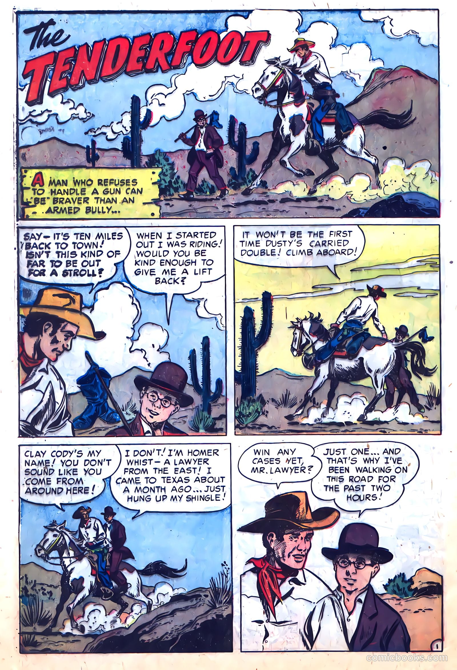 Clay Cody, Gunslinger #1 (1957) — page 28 of 36