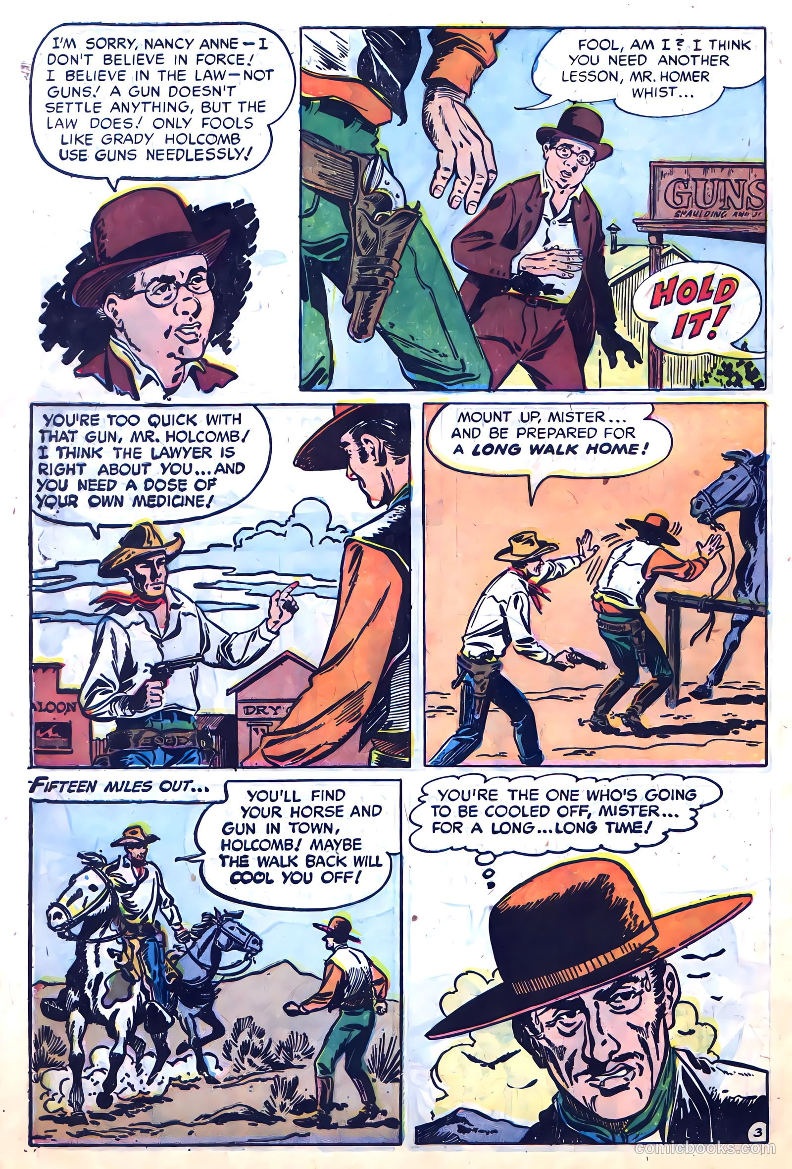 Clay Cody, Gunslinger #1 (1957) — page 30 of 36