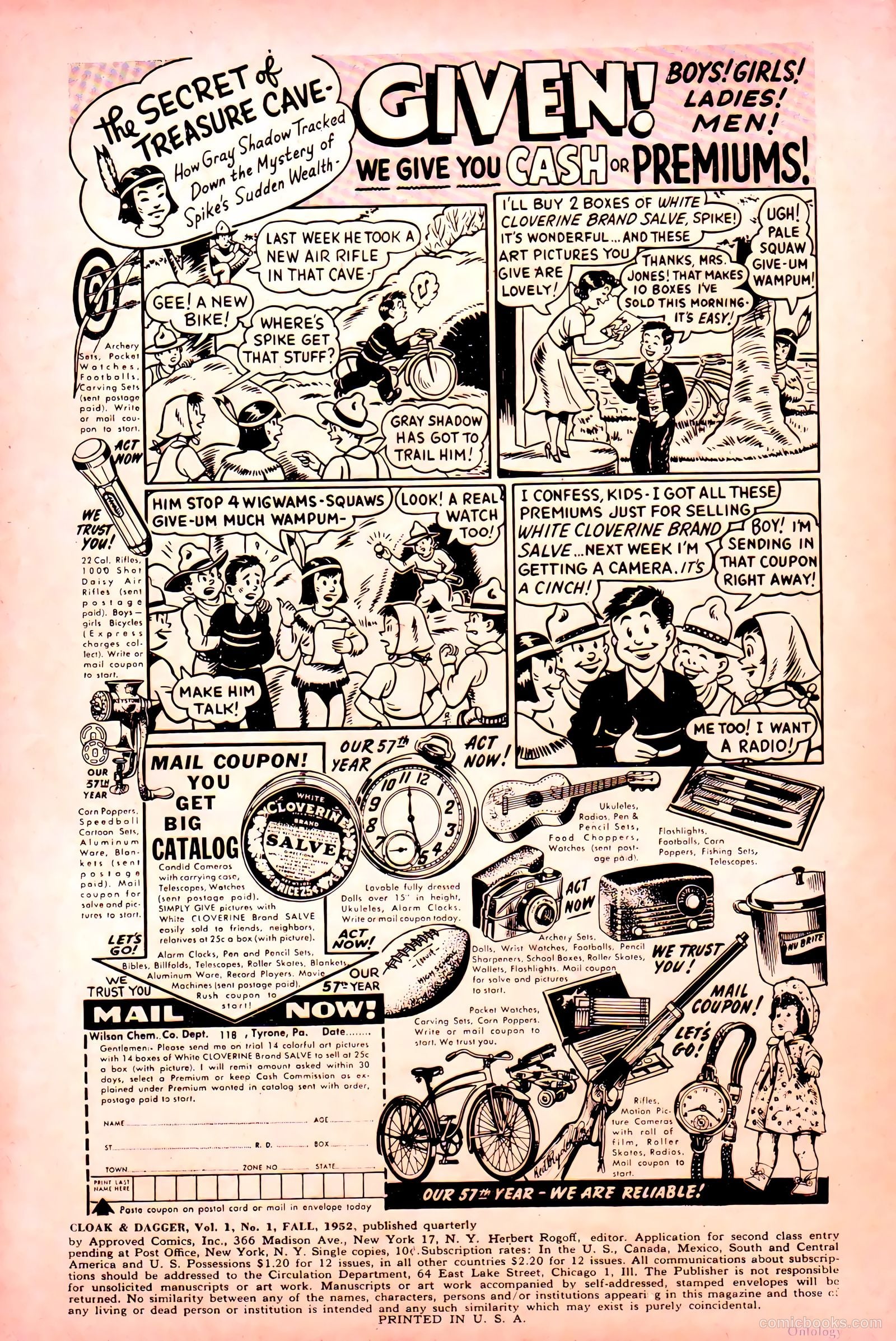 Cloak and Dagger #1 (1952) — page 2 of 36