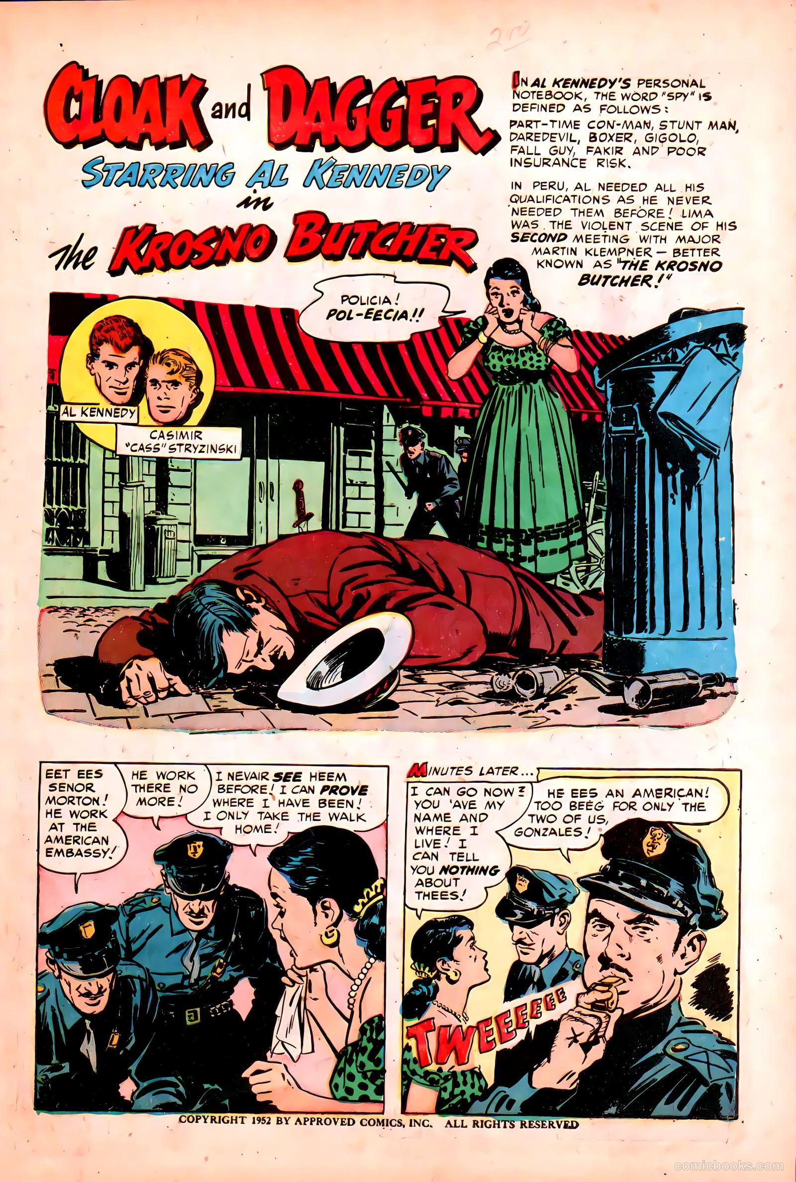 Cloak and Dagger #1 (1952) — page 3 of 36