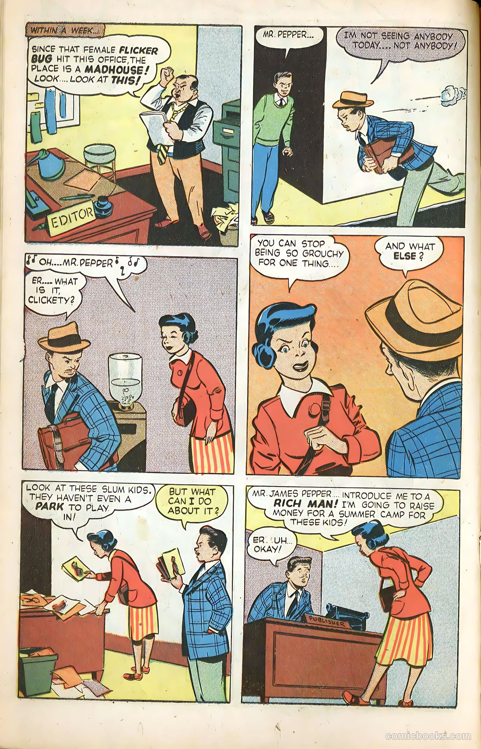 Club 16 Comics #1 (1948) — page 22 of 52