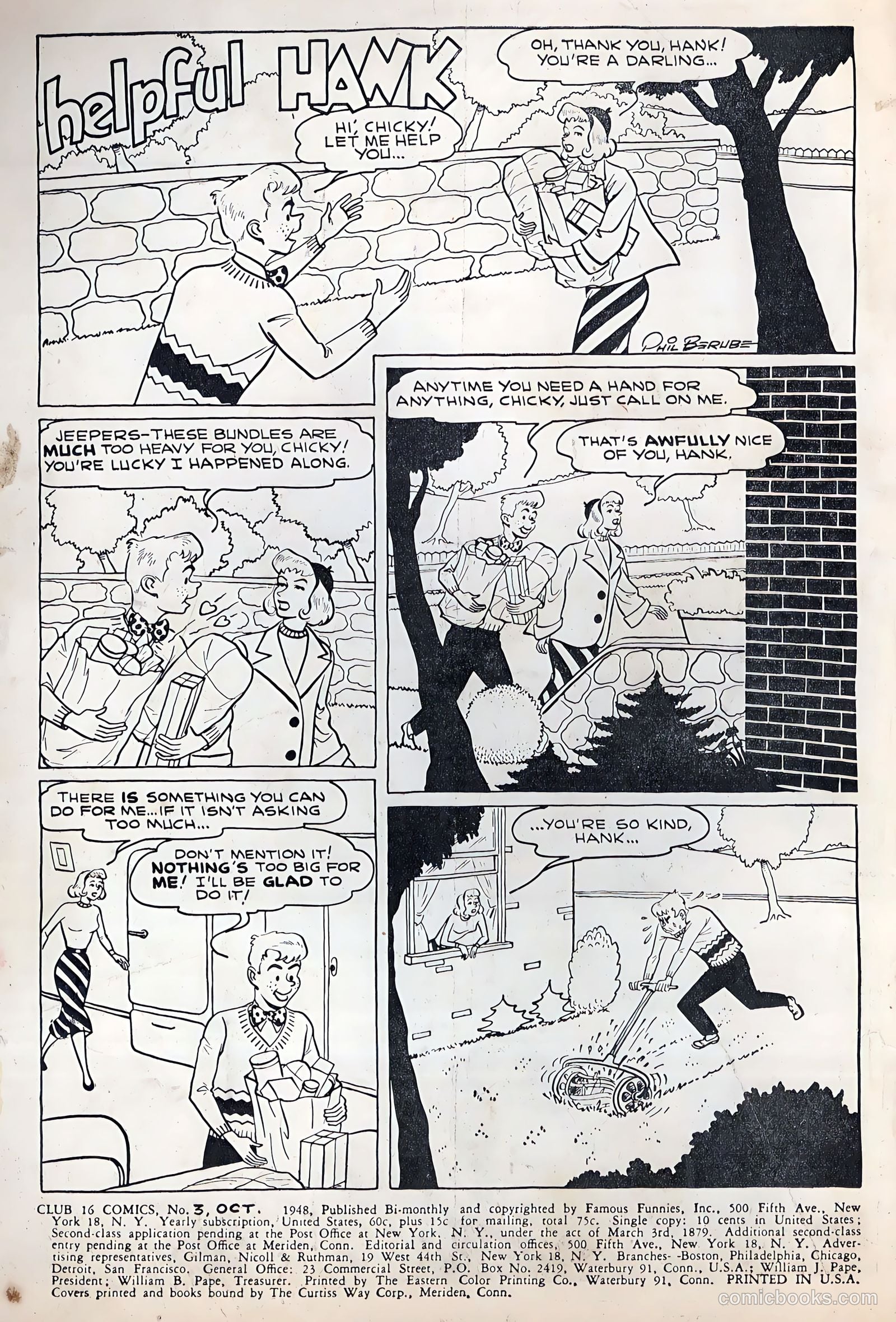 Club 16 Comics #3 (1948) — page 2 of 52