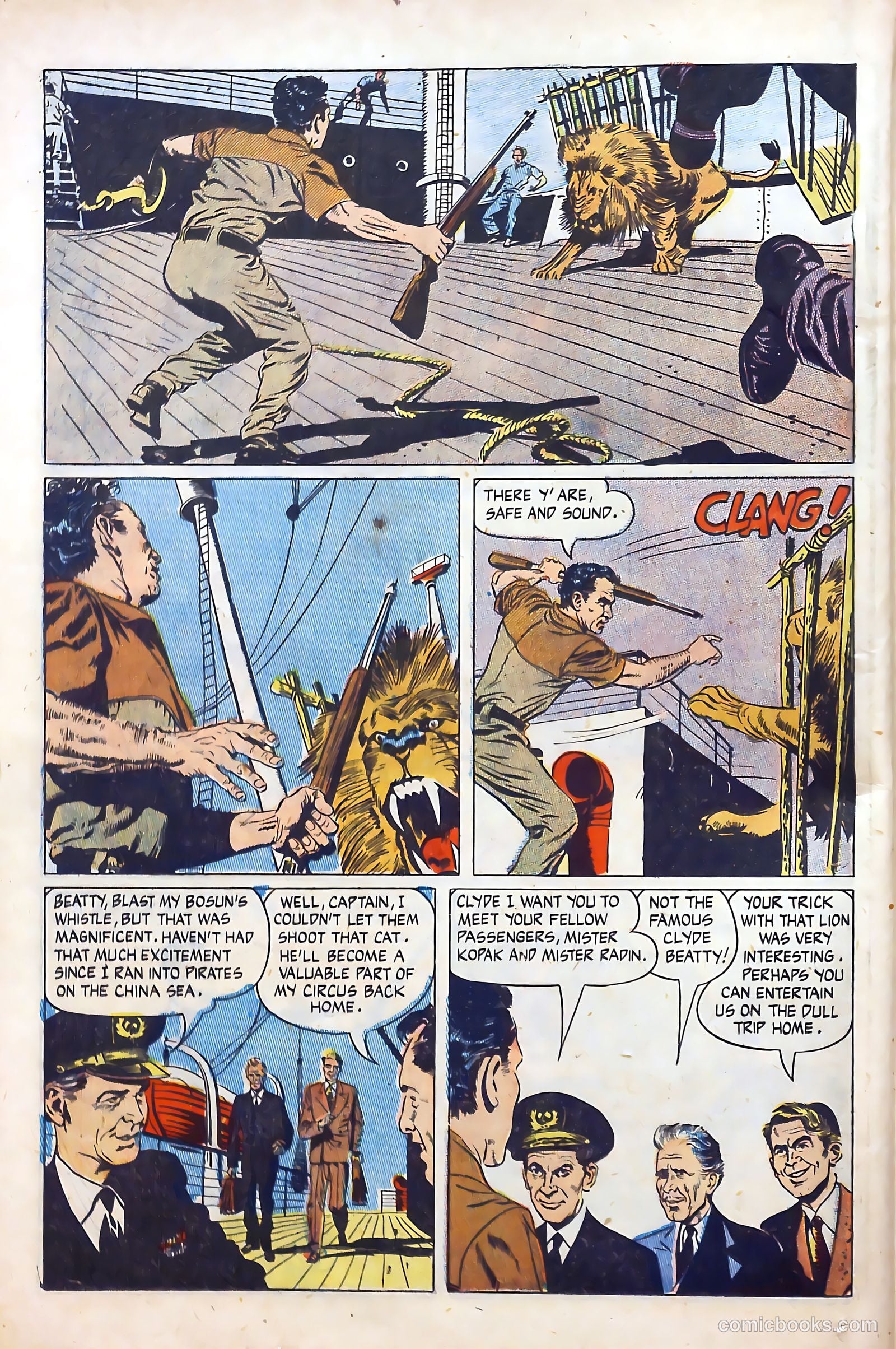 Clyde Beatty Comics #1 (1953) — page 6 of 84