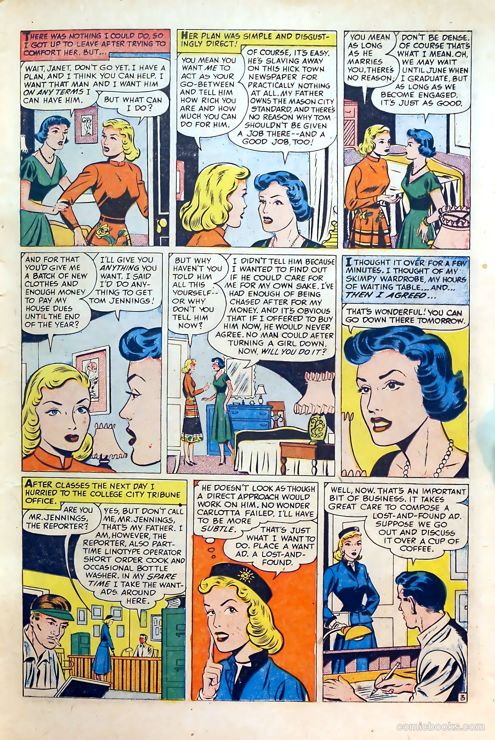 Co-Ed Romances #1 (1951) — page 13 of 37