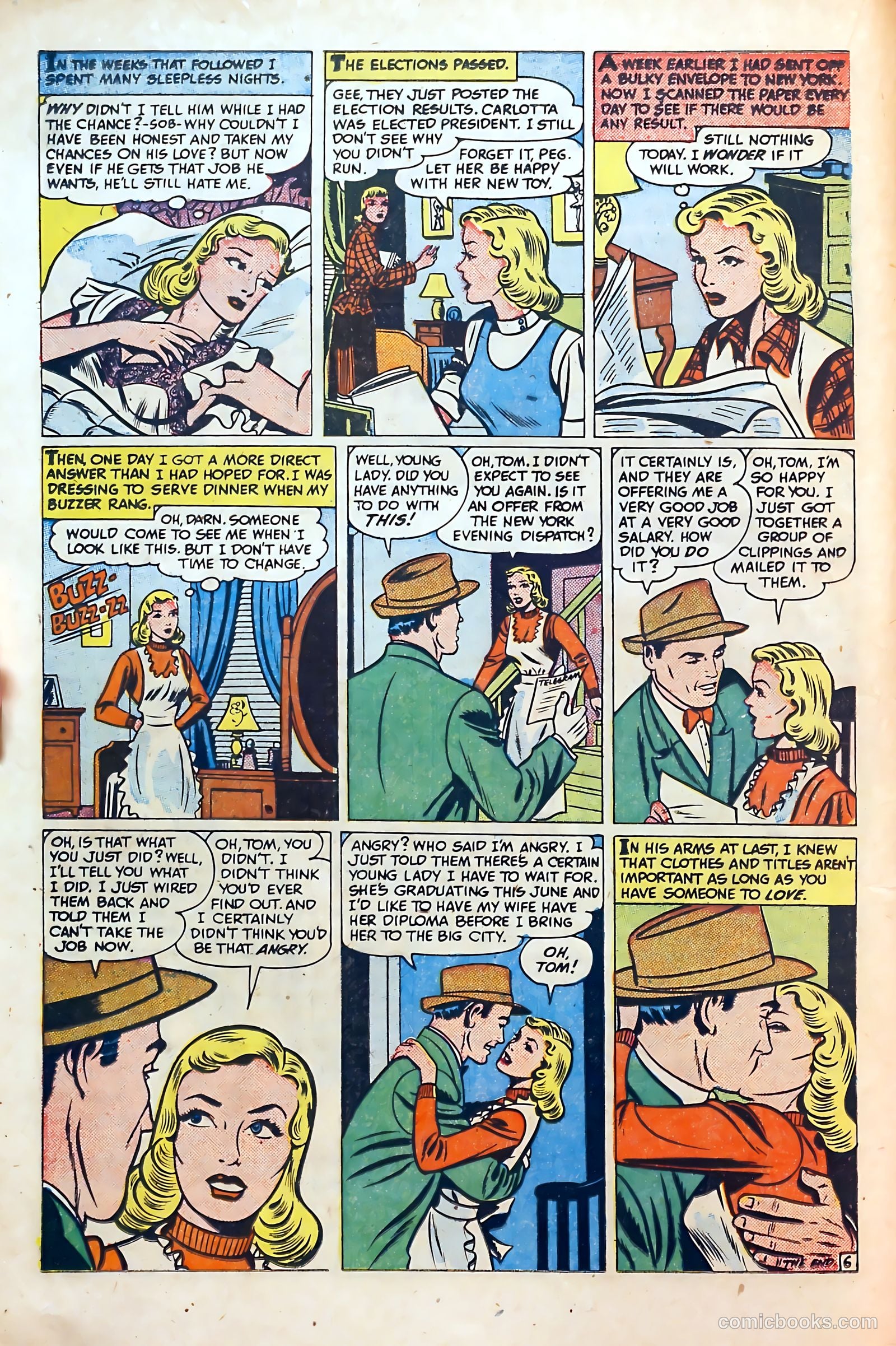 Co-Ed Romances #1 (1951) — page 16 of 37
