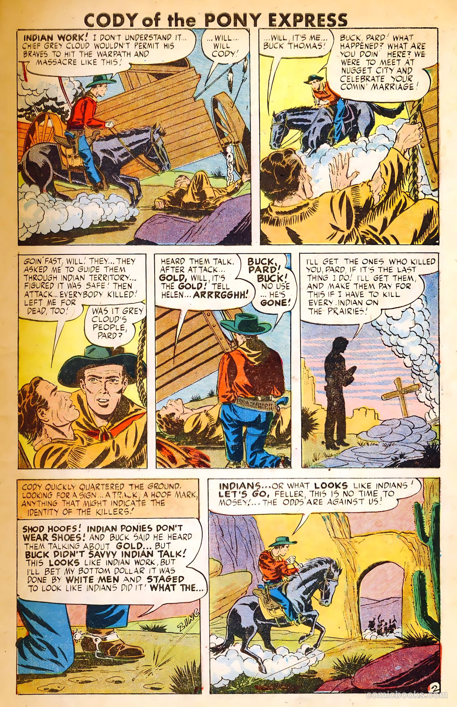 Cody of the Pony Express #1 (1950) — page 3 of 36