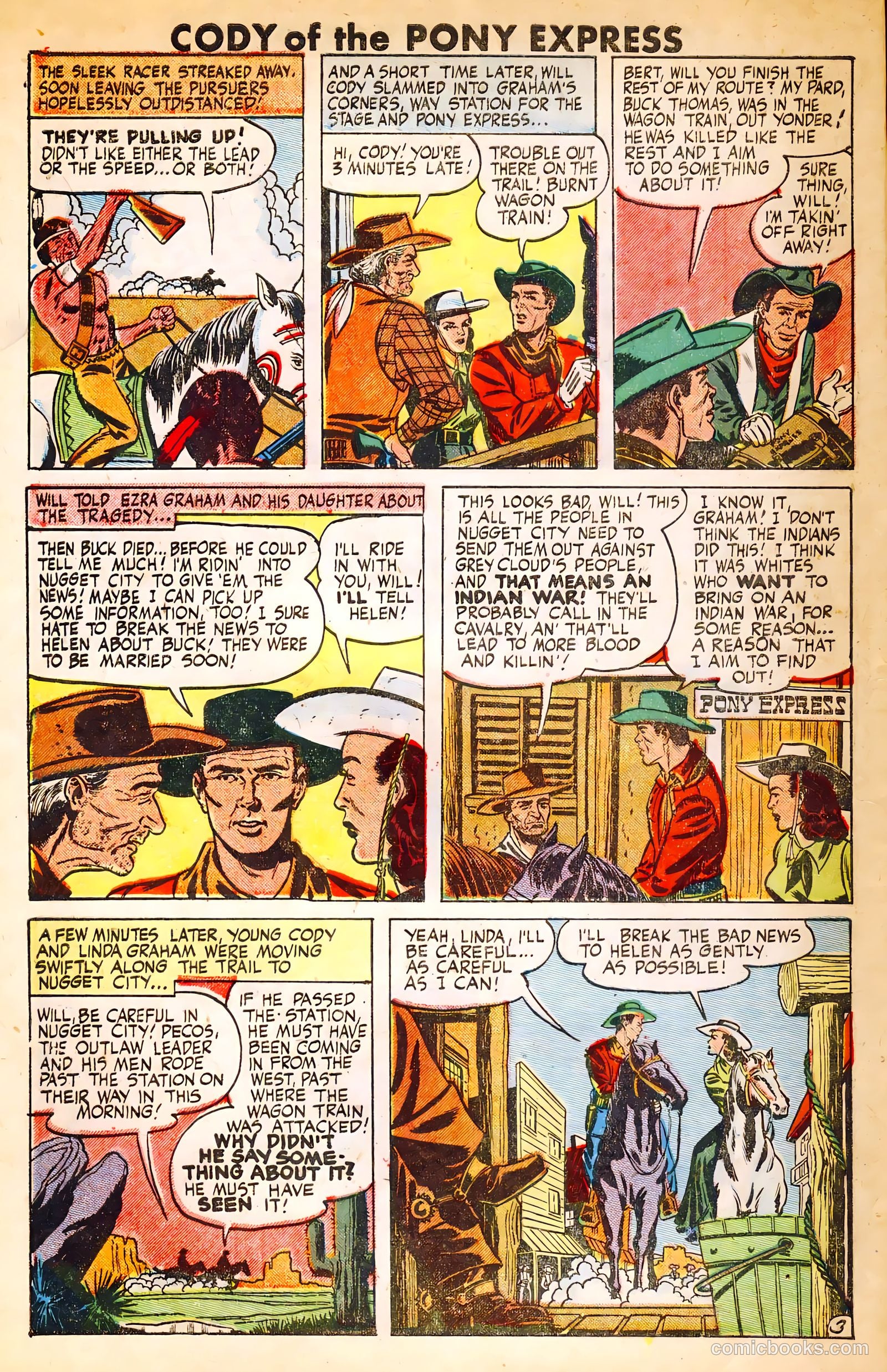 Cody of the Pony Express #1 (1950) — page 4 of 36