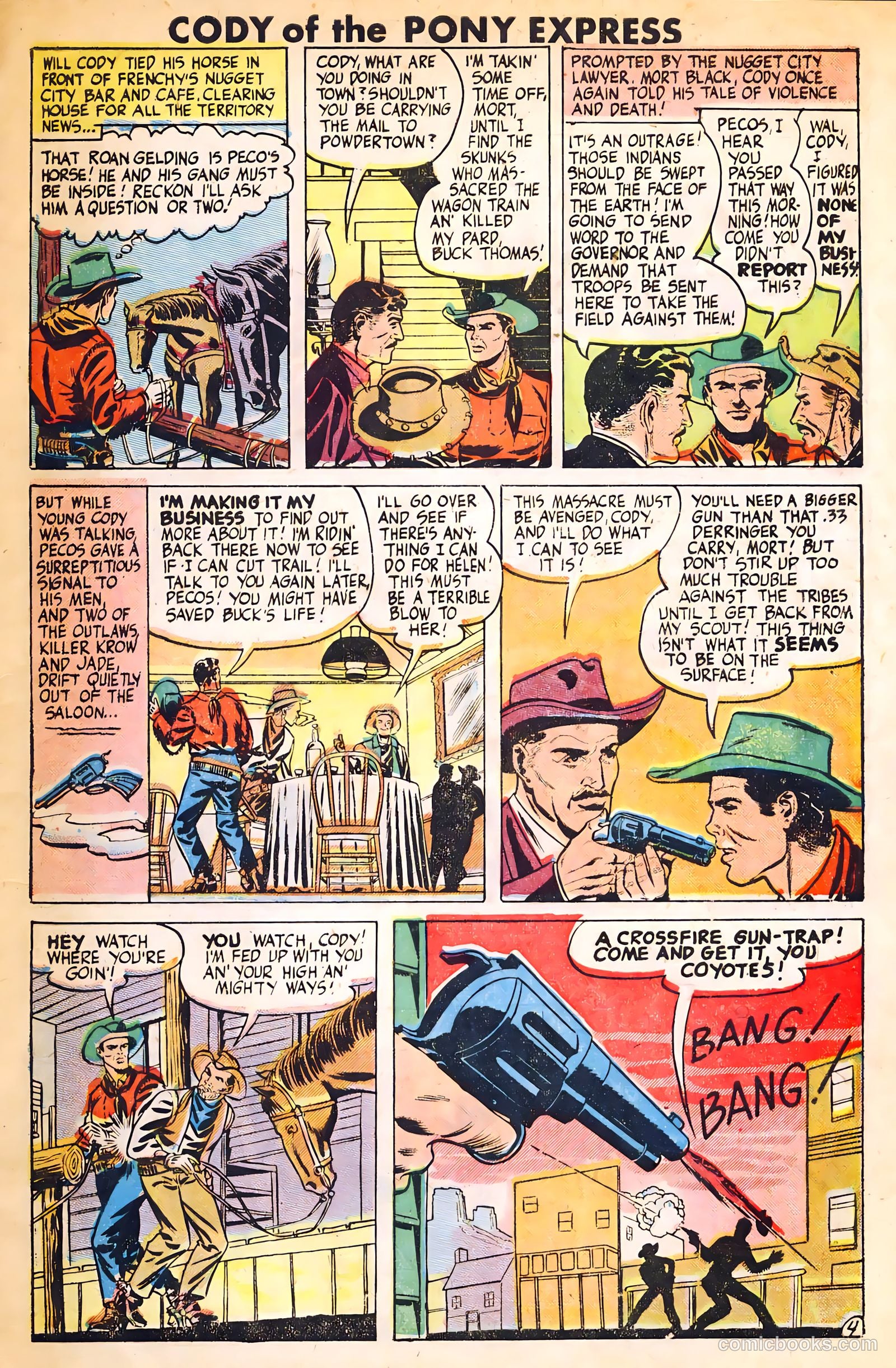 Cody of the Pony Express #1 (1950) — page 5 of 36