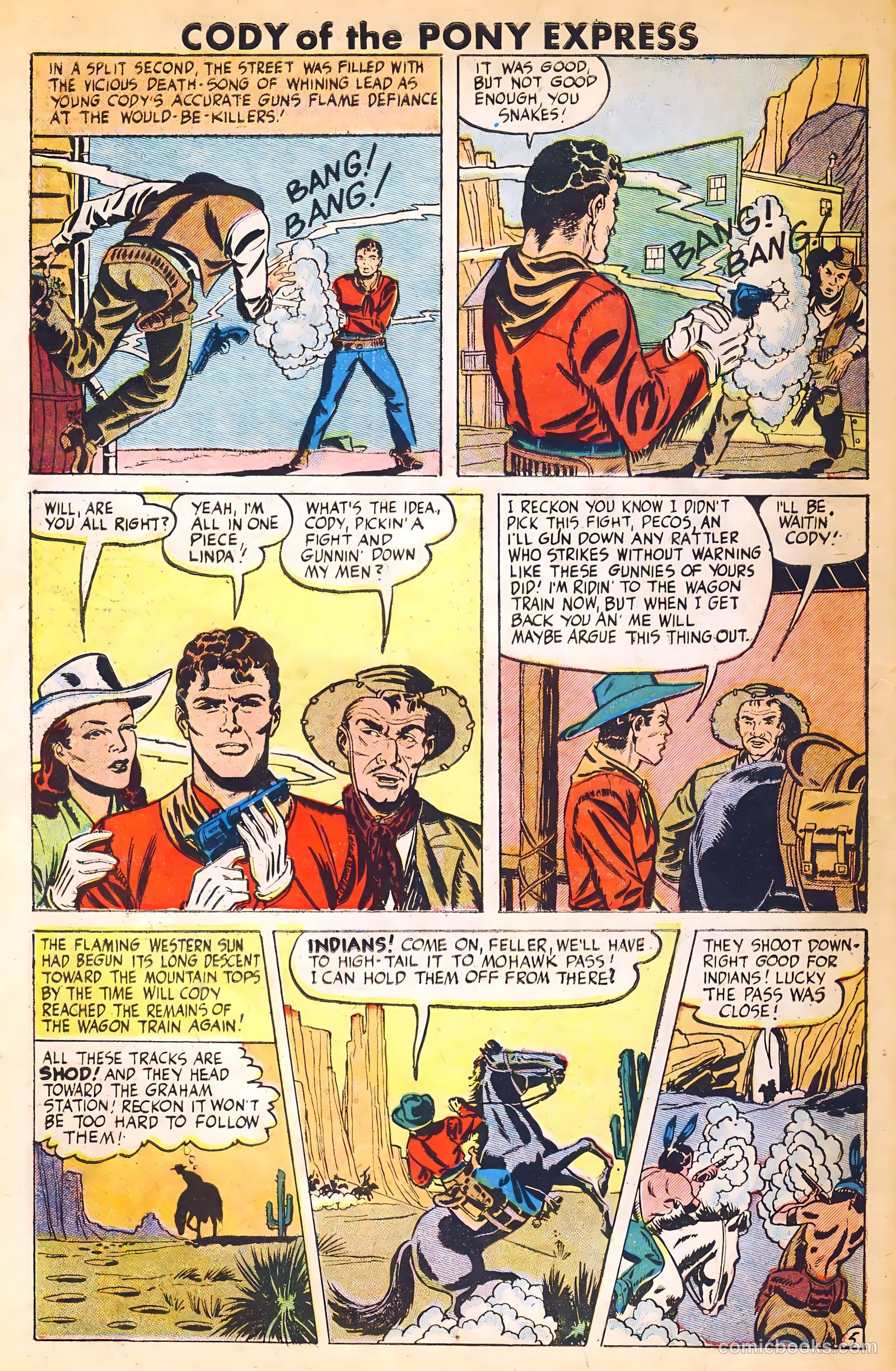 Cody of the Pony Express #1 (1950) — page 6 of 36