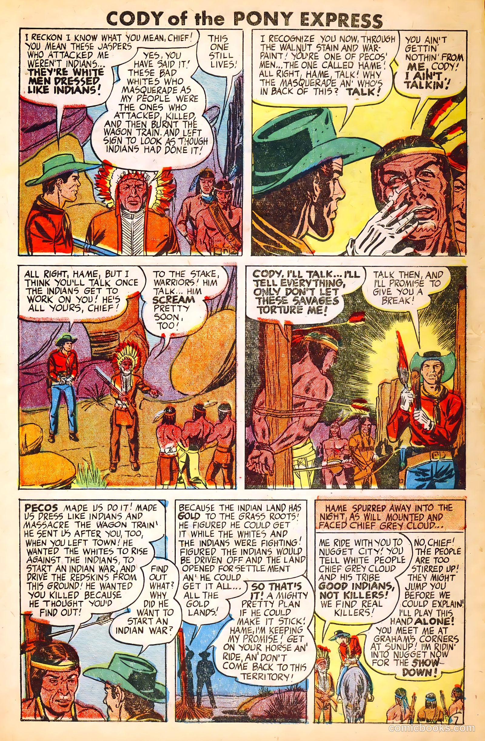 Cody of the Pony Express #1 (1950) — page 8 of 36