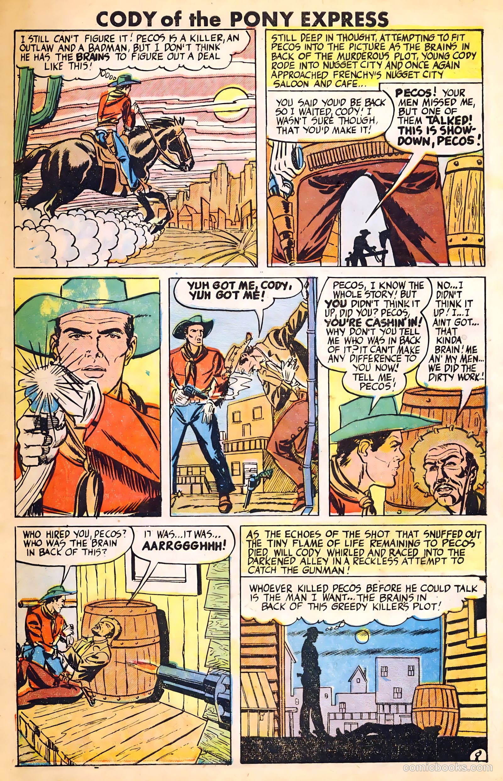 Cody of the Pony Express #1 (1950) — page 9 of 36