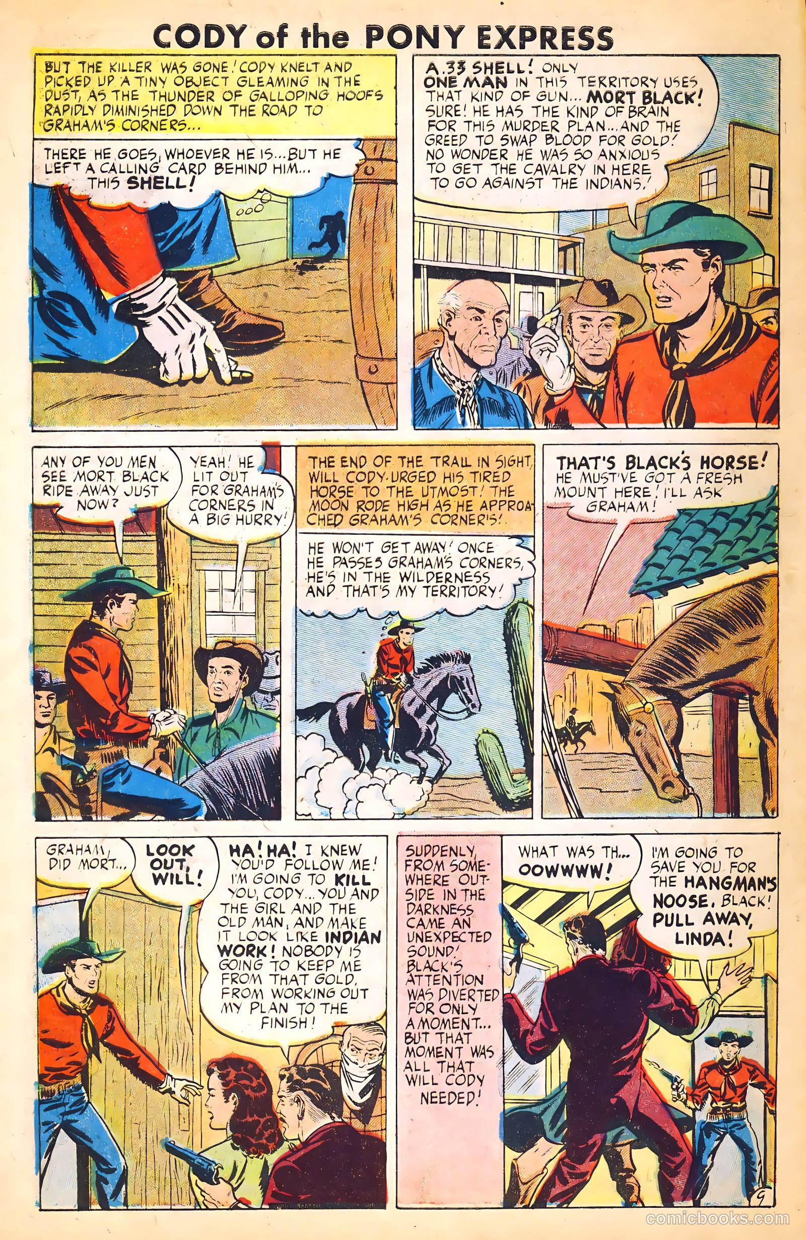 Cody of the Pony Express #1 (1950) — page 10 of 36