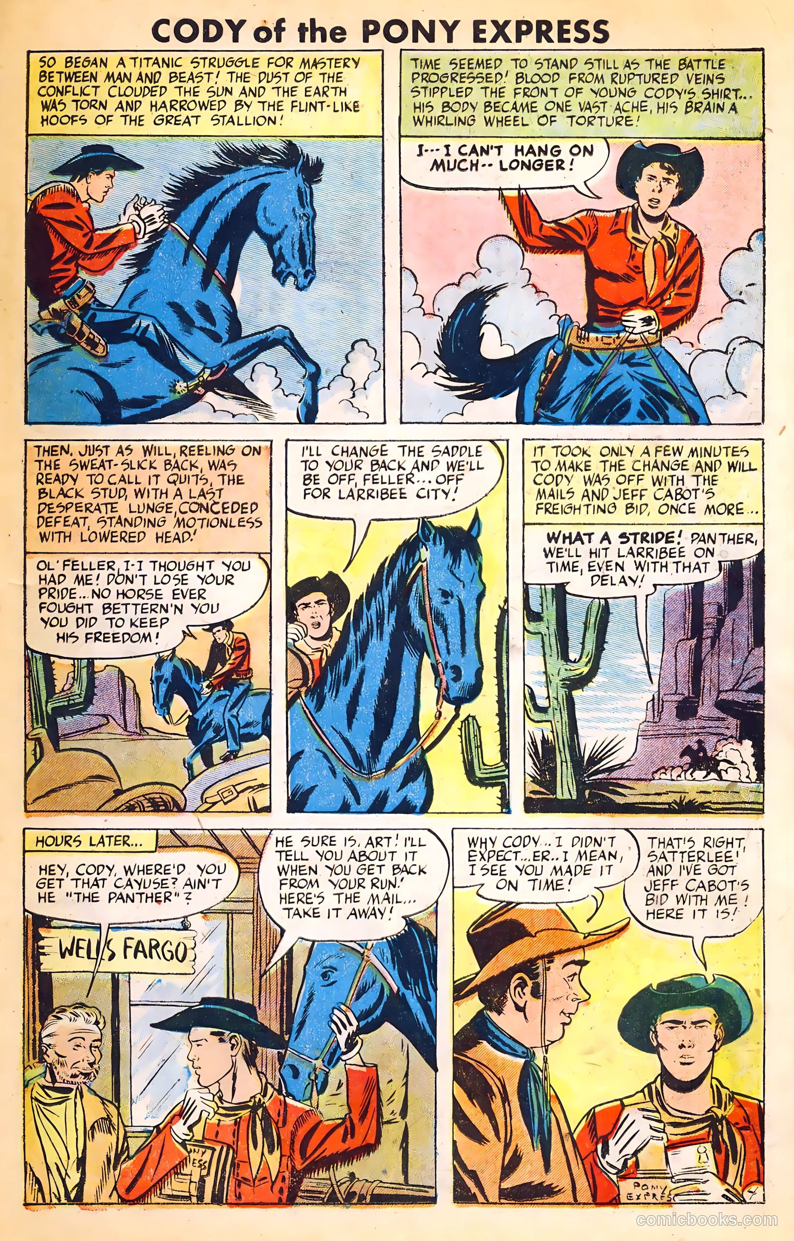 Cody of the Pony Express #1 (1950) — page 15 of 36