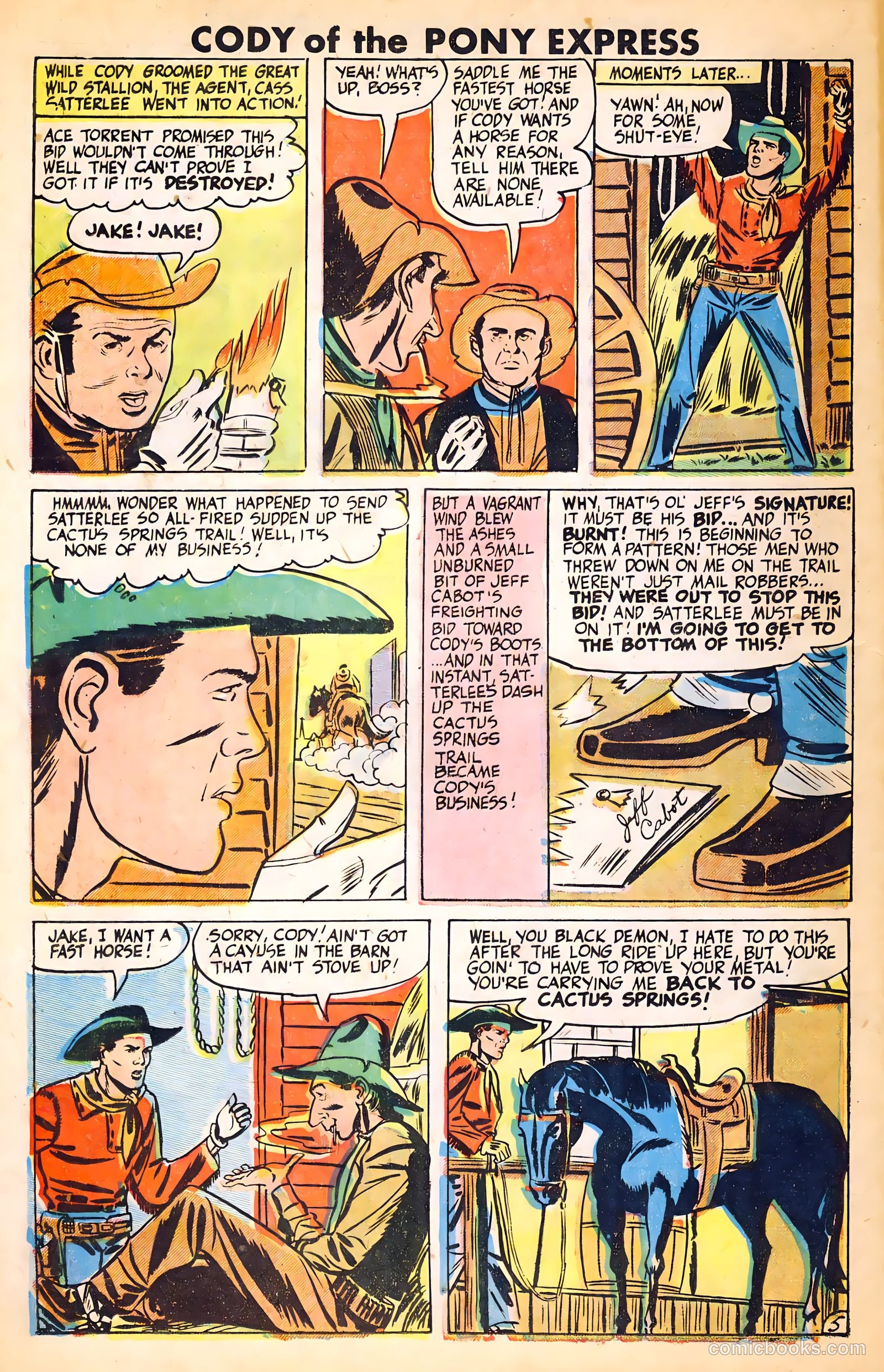 Cody of the Pony Express #1 (1950) — page 16 of 36