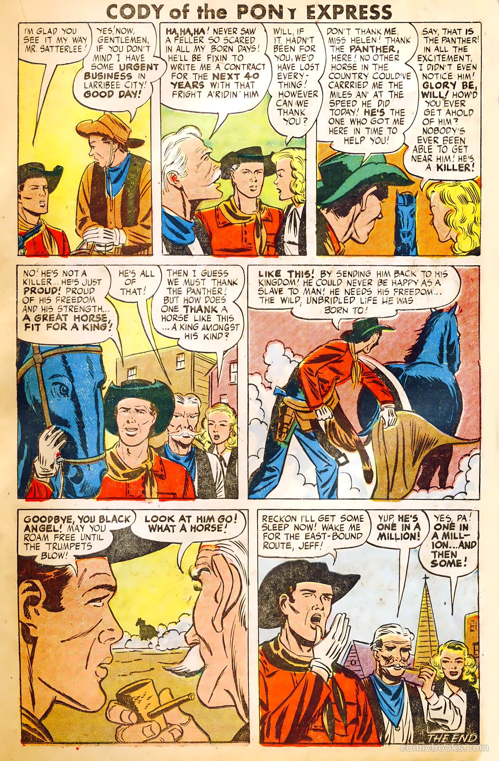 Cody of the Pony Express #1 (1950) — page 19 of 36