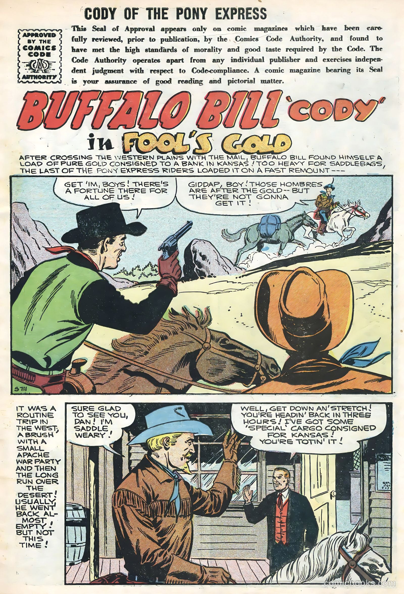 Cody of the Pony Express #10 (1956) — page 3 of 36