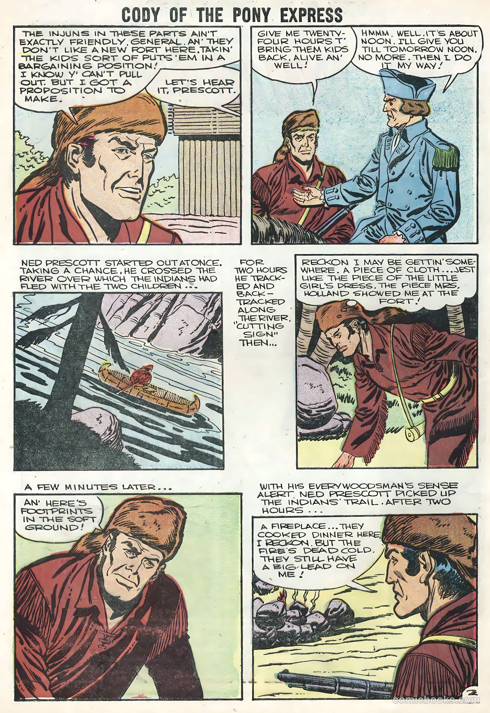 Cody of the Pony Express #10 (1956) — page 28 of 36