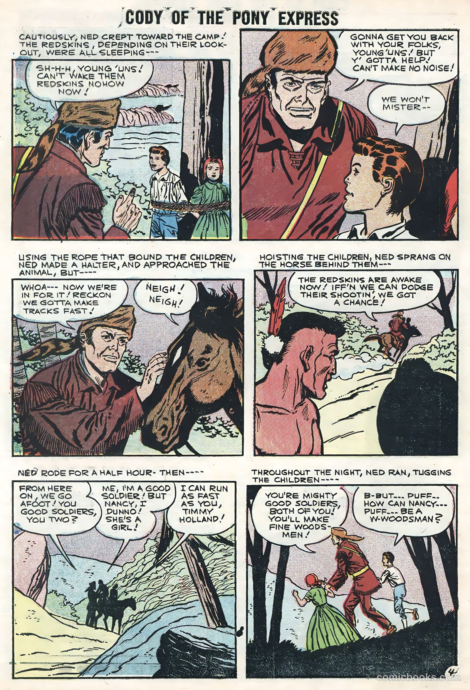 Cody of the Pony Express #10 (1956) — page 30 of 36