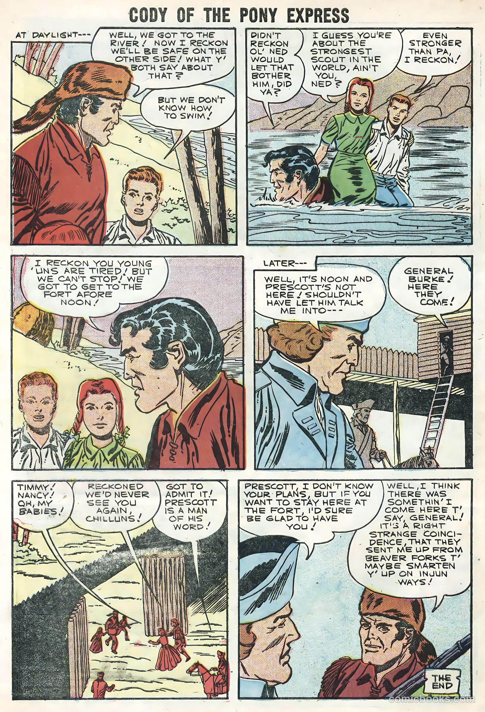 Cody of the Pony Express #10 (1956) — page 32 of 36