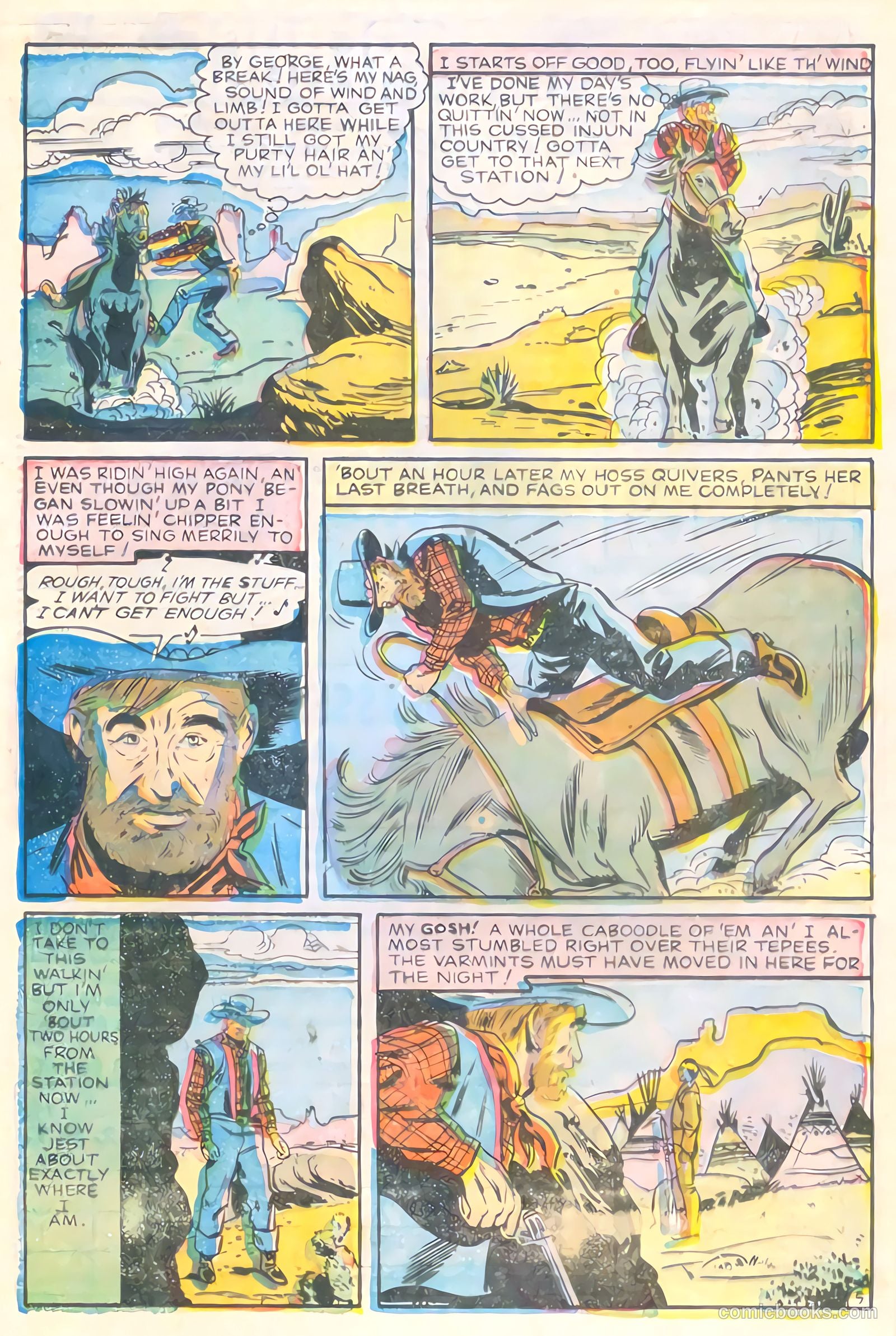 Cody of the Pony Express #9 (1956) — page 21 of 36
