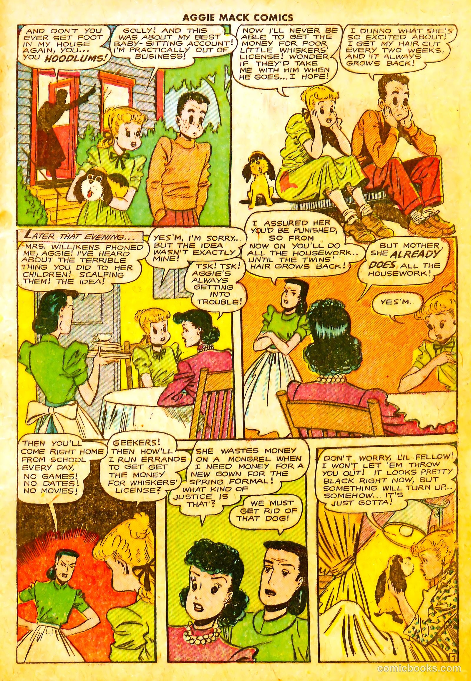 Aggie Mack Comics #5 (1949) — page 9 of 36