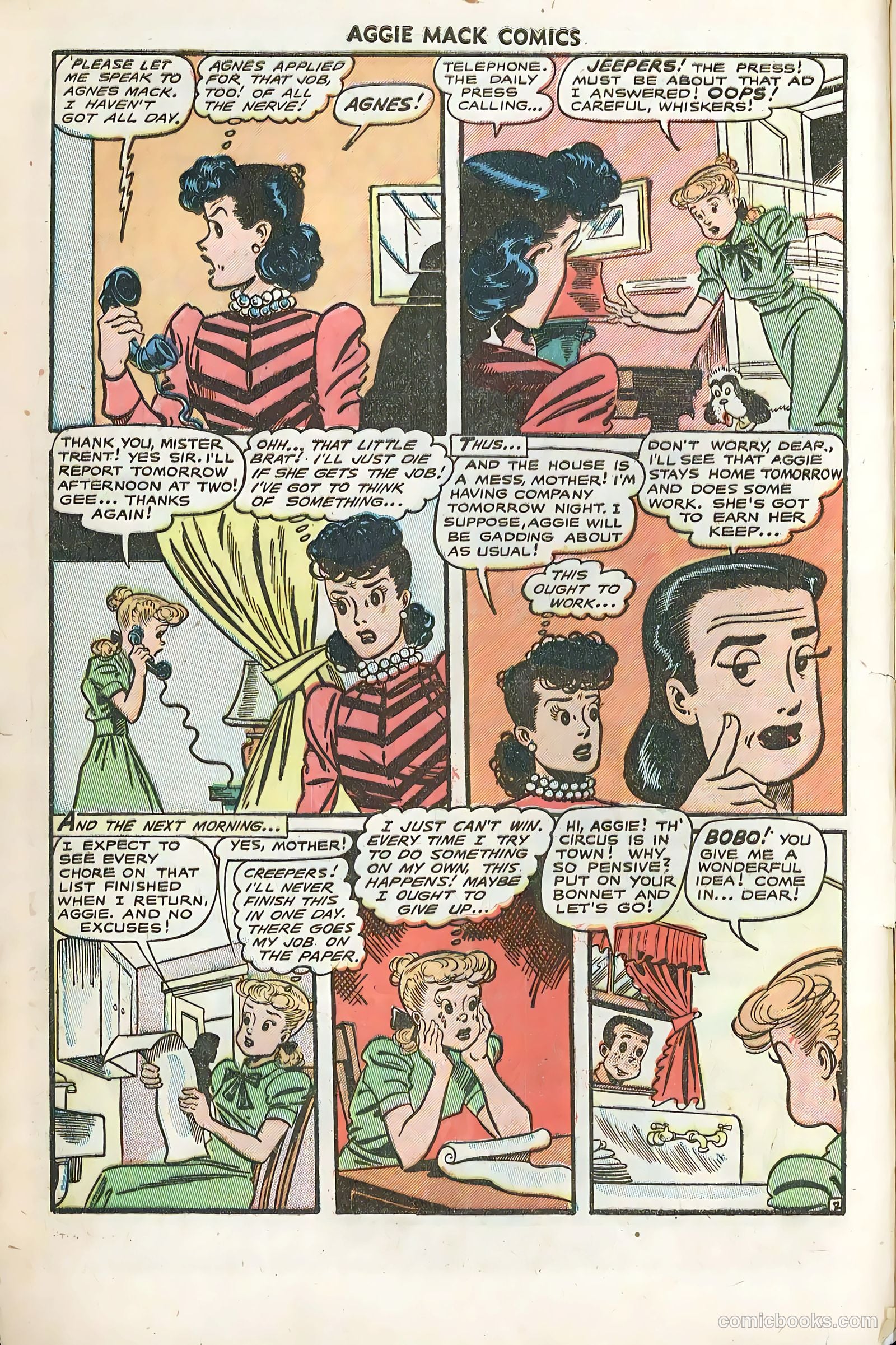 Aggie Mack Comics #8 (1949) — page 4 of 36
