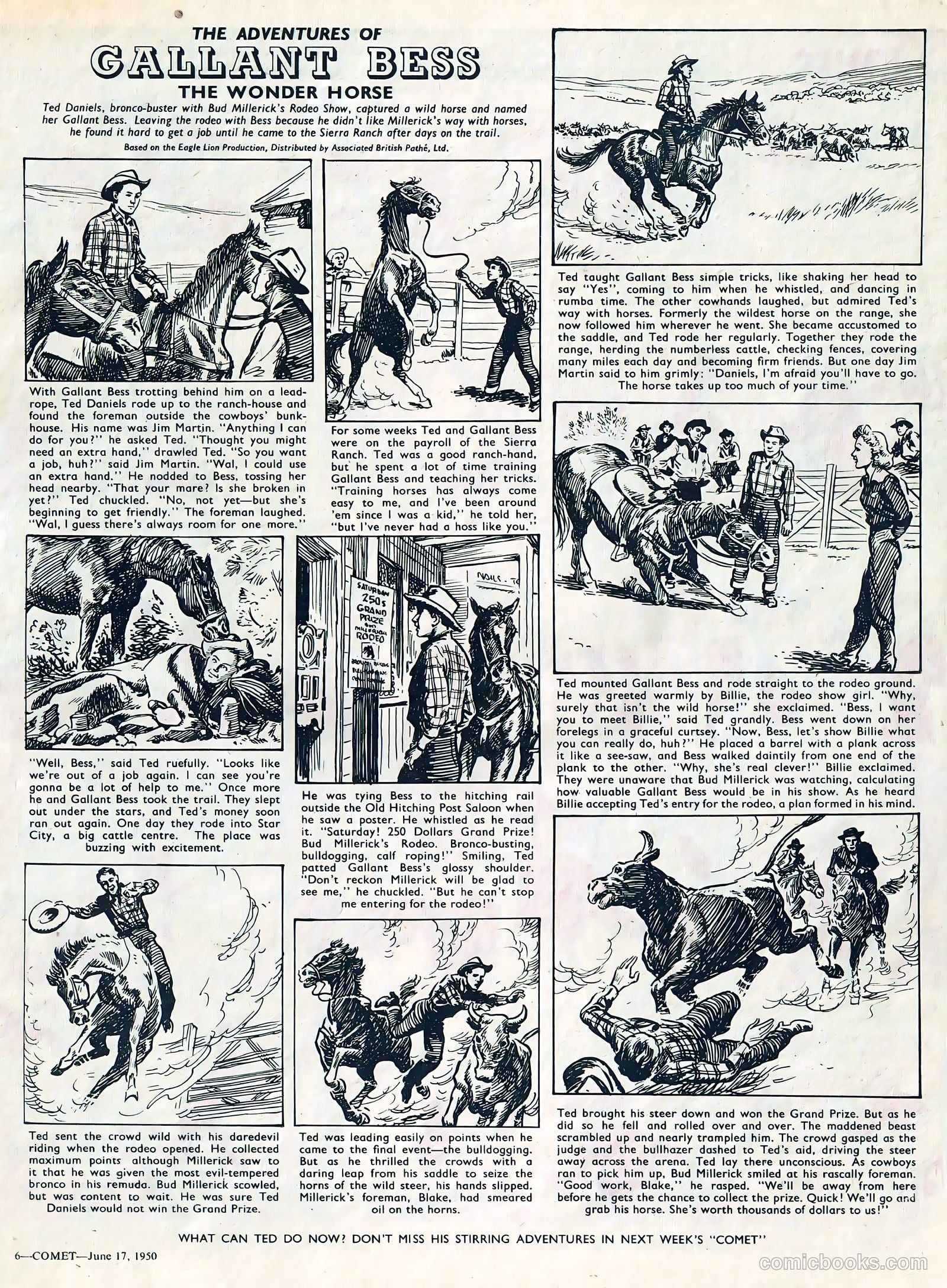 Comet #100 (1950) — page 6 of 8
