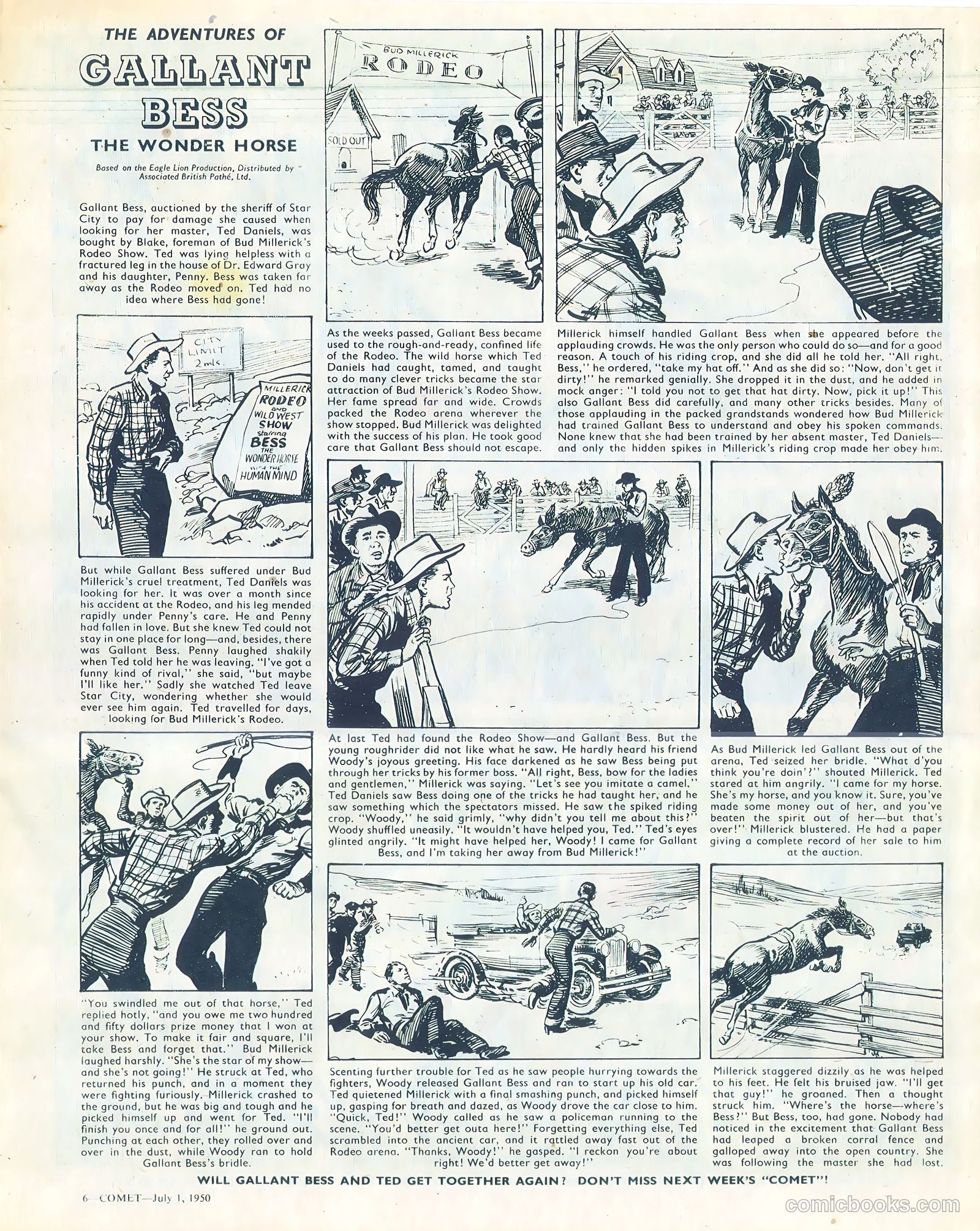Comet #102 (1950) — page 6 of 8