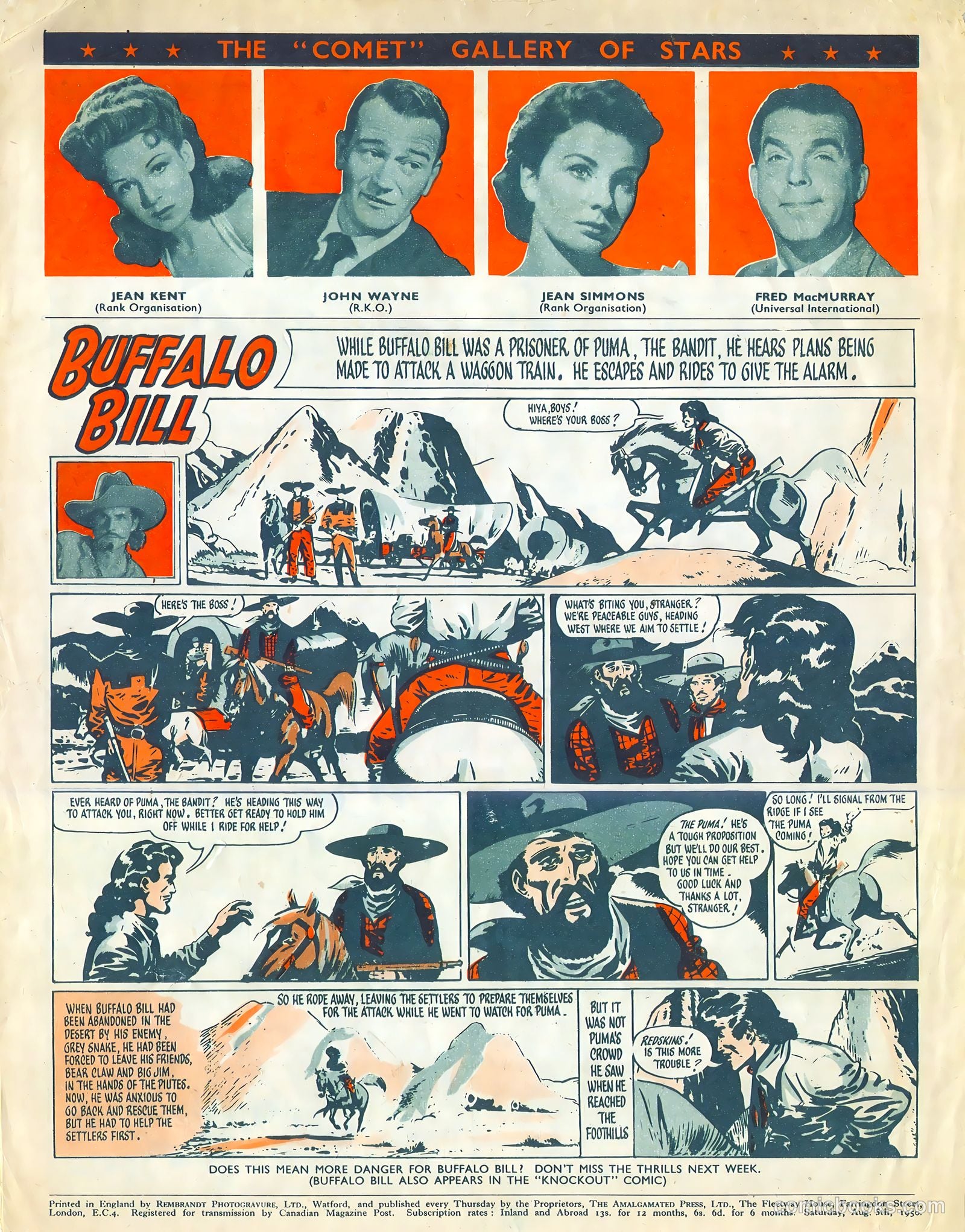 Comet #107 (1950) — page 8 of 8