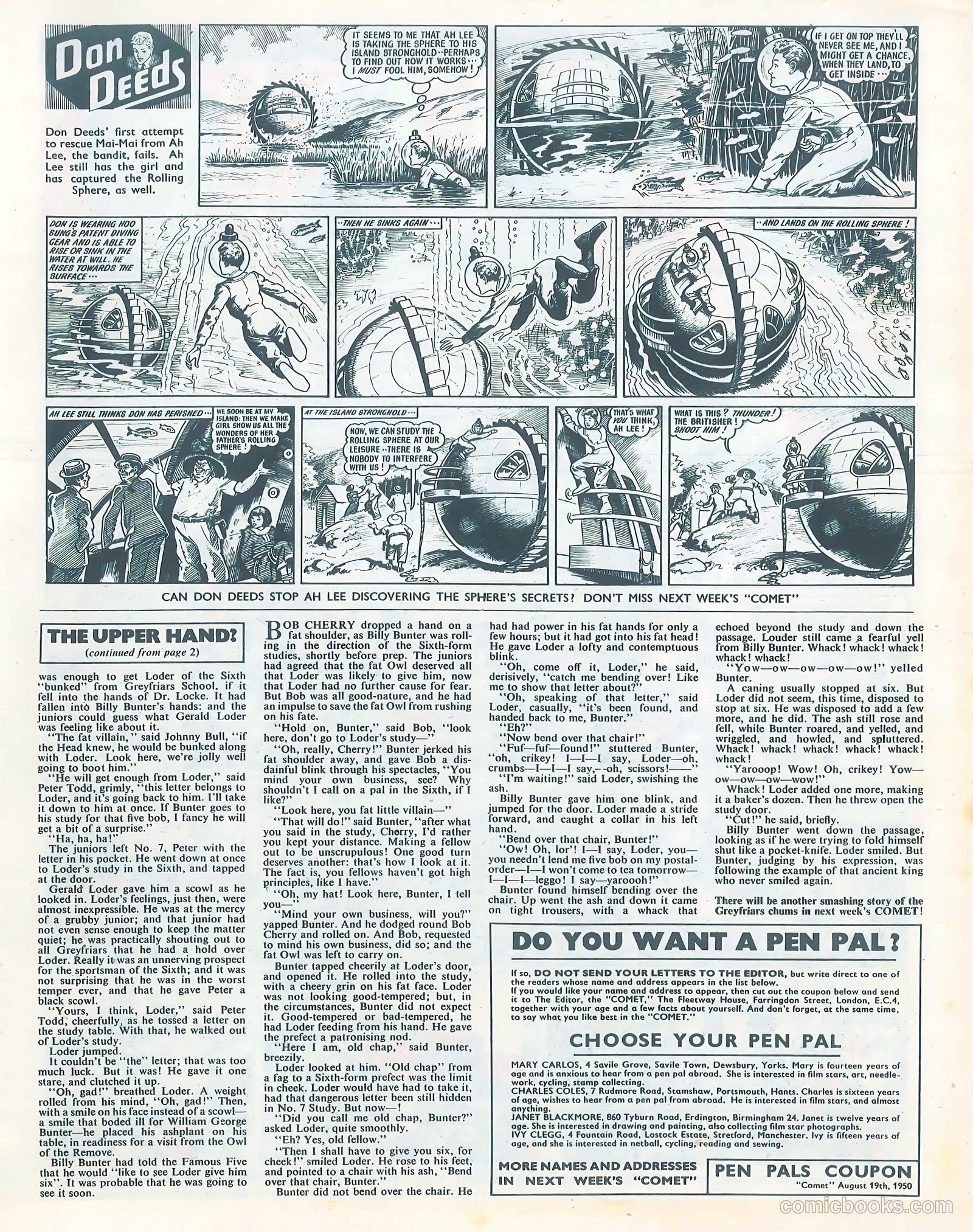 Comet #109 (1954) — page 7 of 8