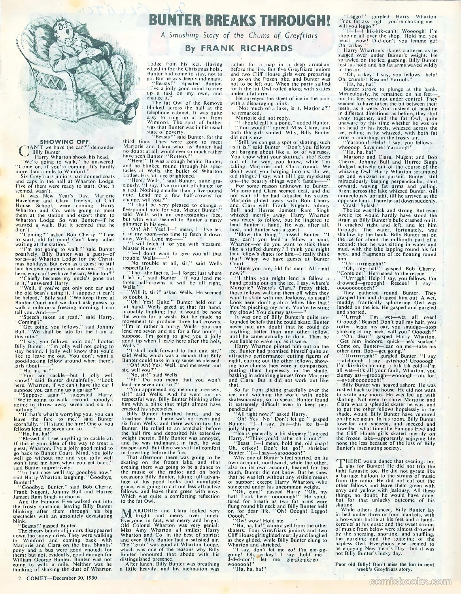 Comet #128 (1950) — page 2 of 7