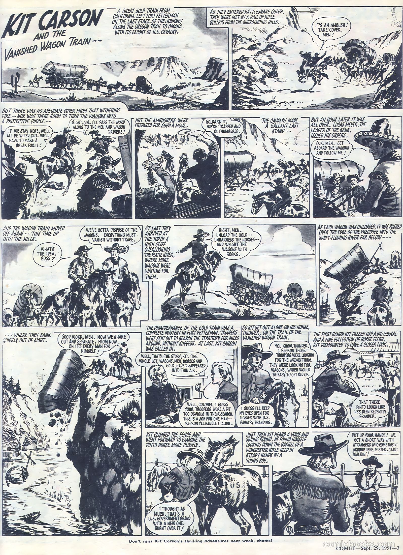 Comet #167 (1951) — page 3 of 9