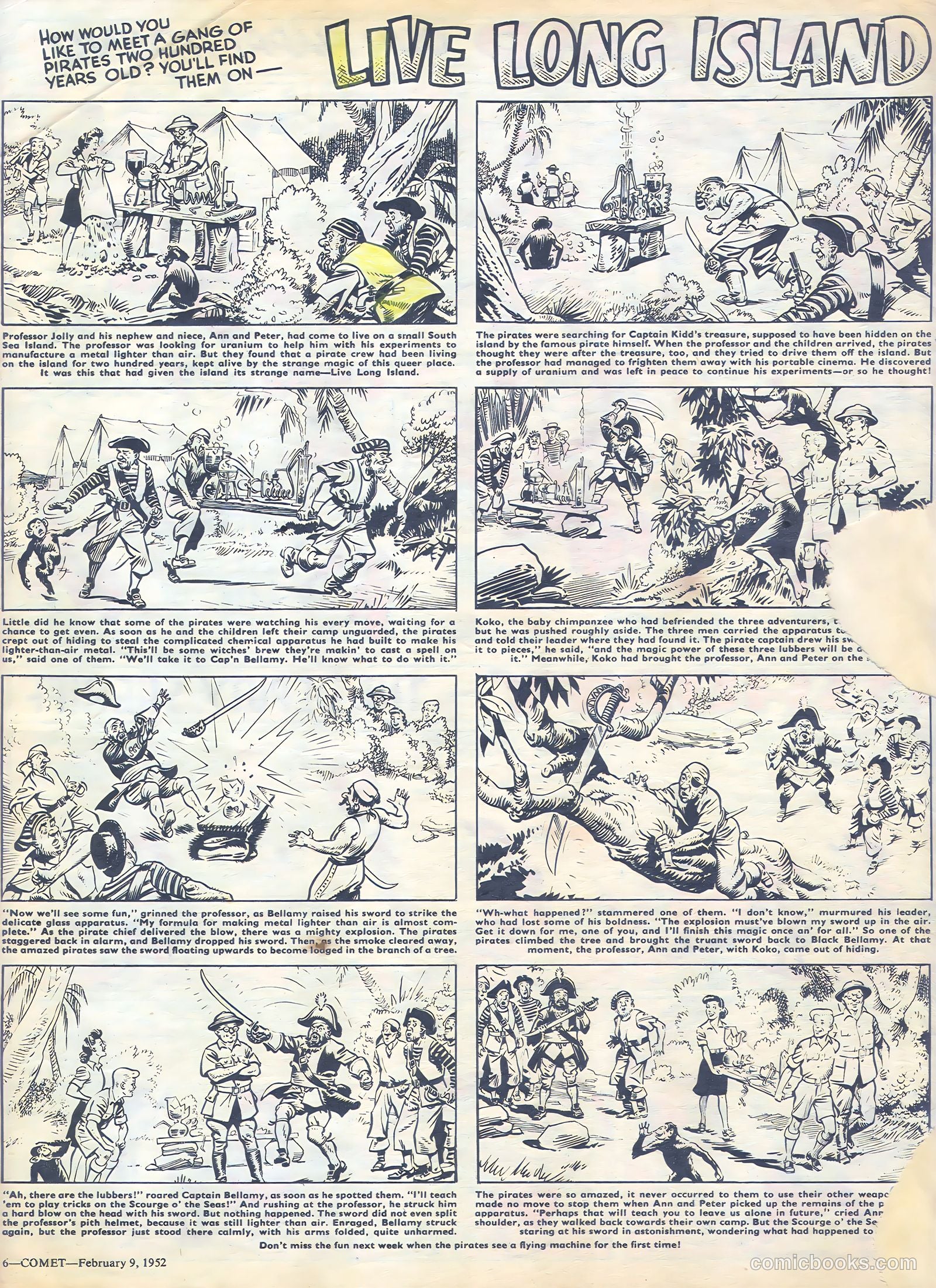 Comet #186 (1952) — page 6 of 8