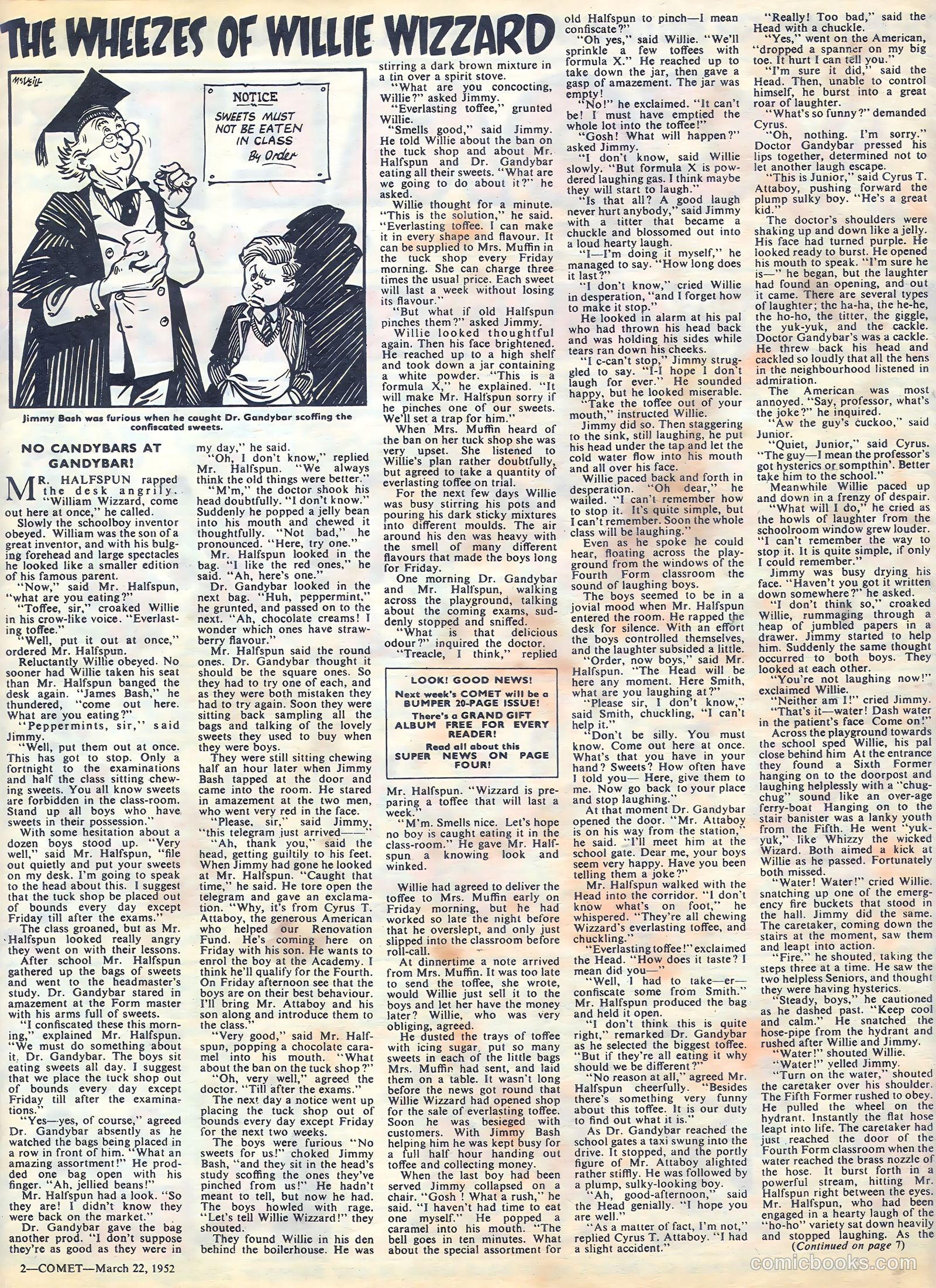 Comet #192 (1952) — page 2 of 8