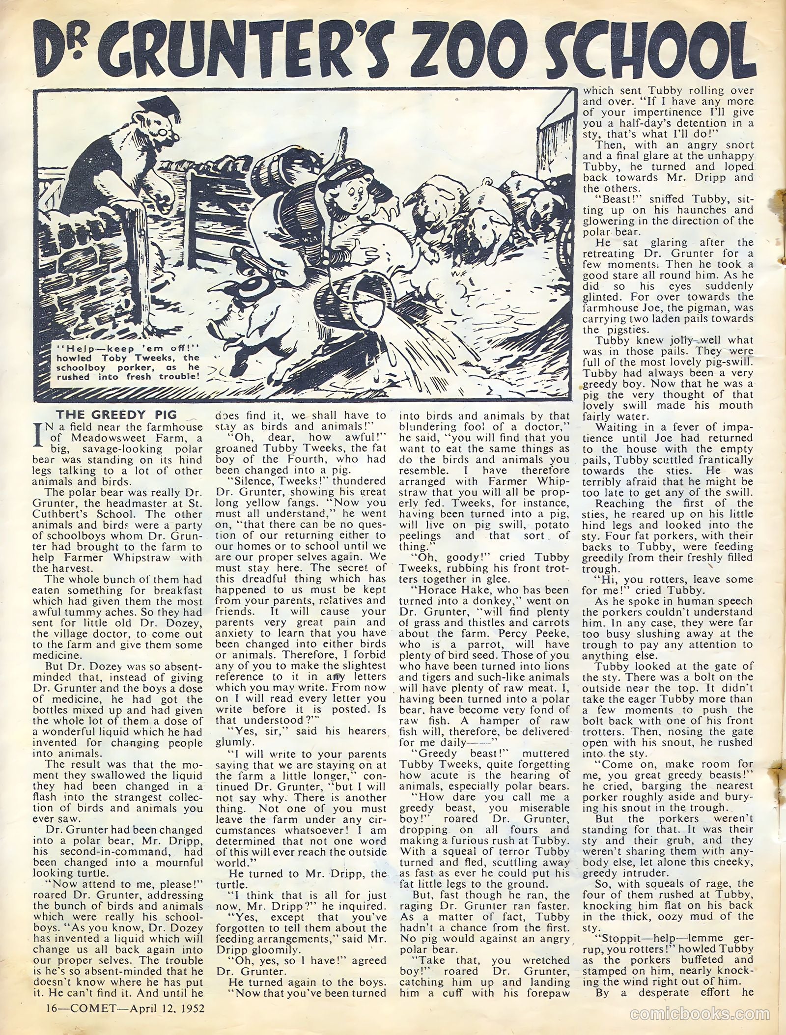 Comet #195 (1952) — page 16 of 20